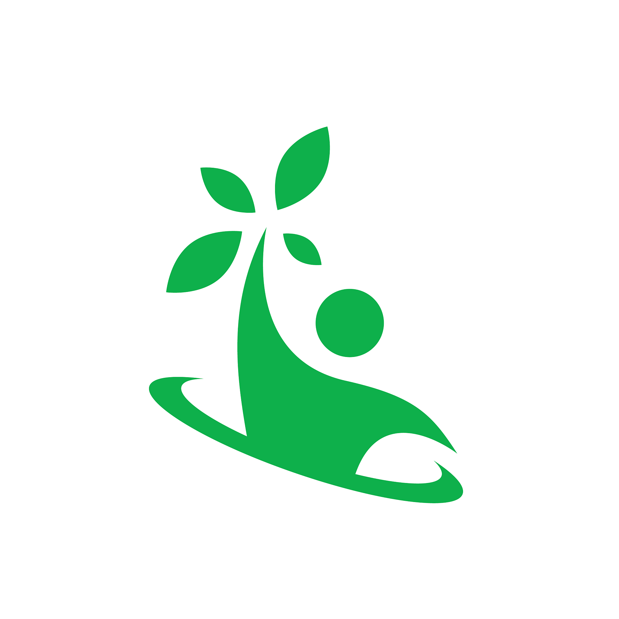 nature and healthy people nutrition logo design