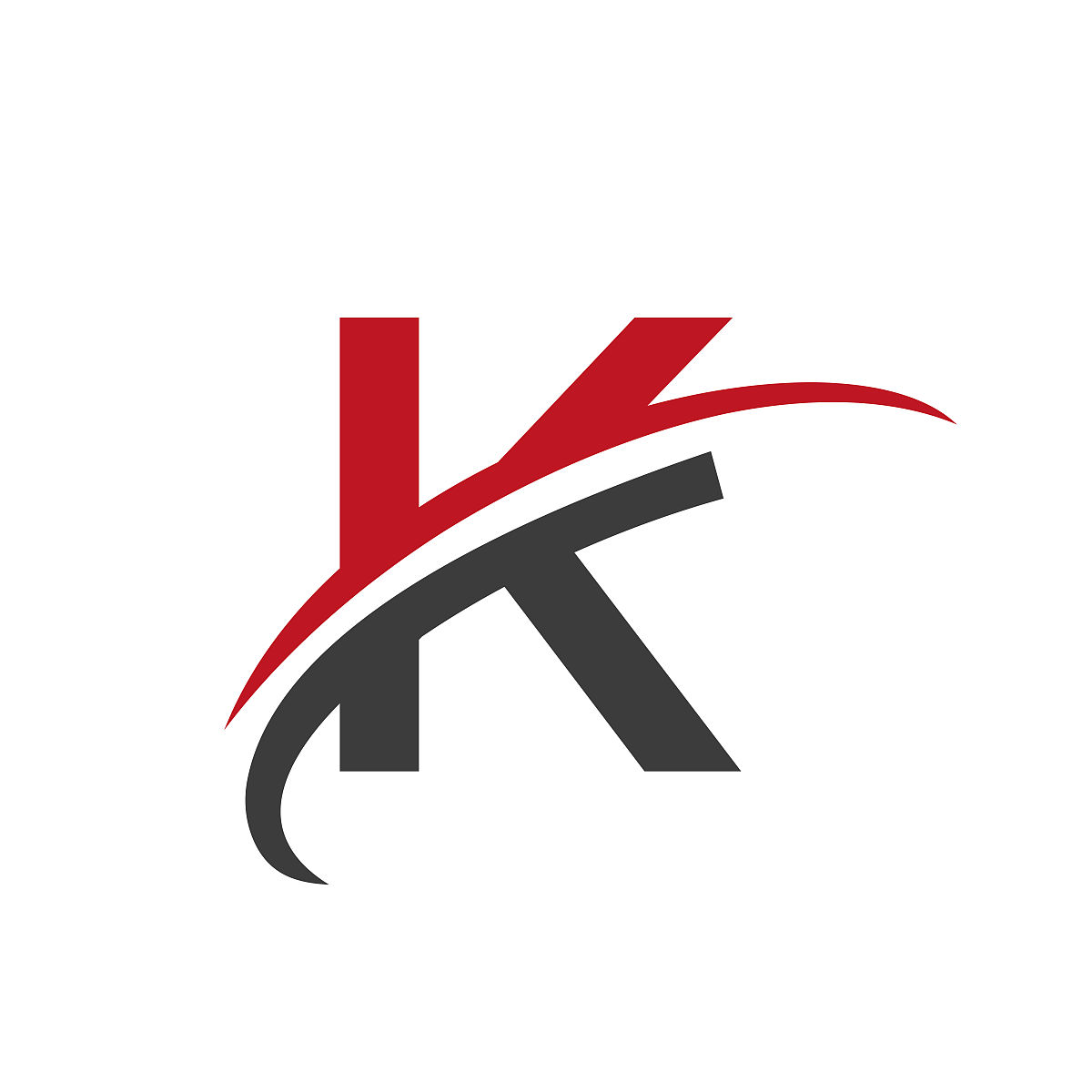初始字母k标志矢量模板现代和简单的设计.k商业和公司标识