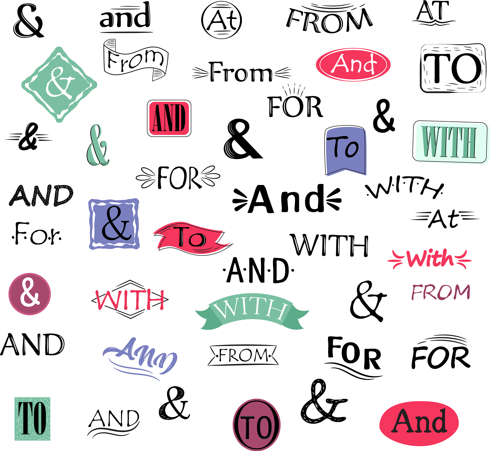 ampersand amper lettering symbol with drawn