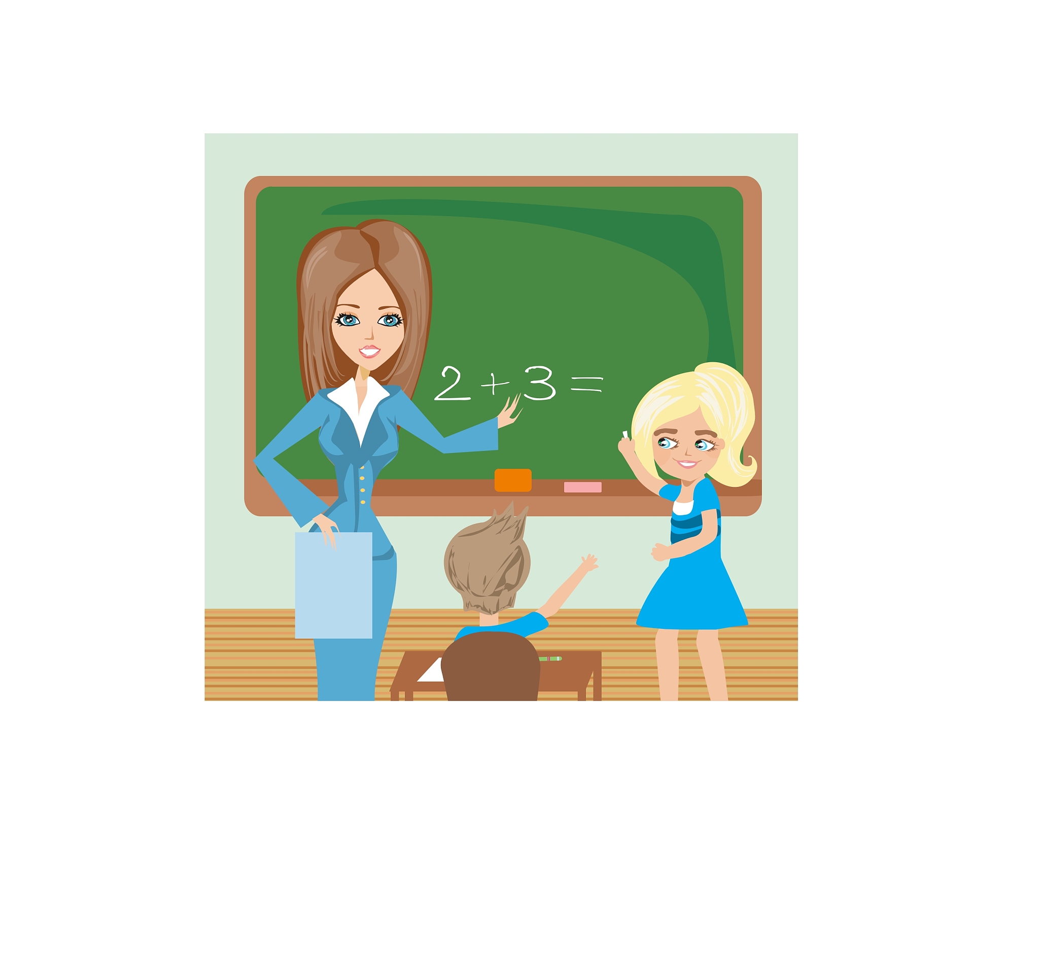 teacher in class