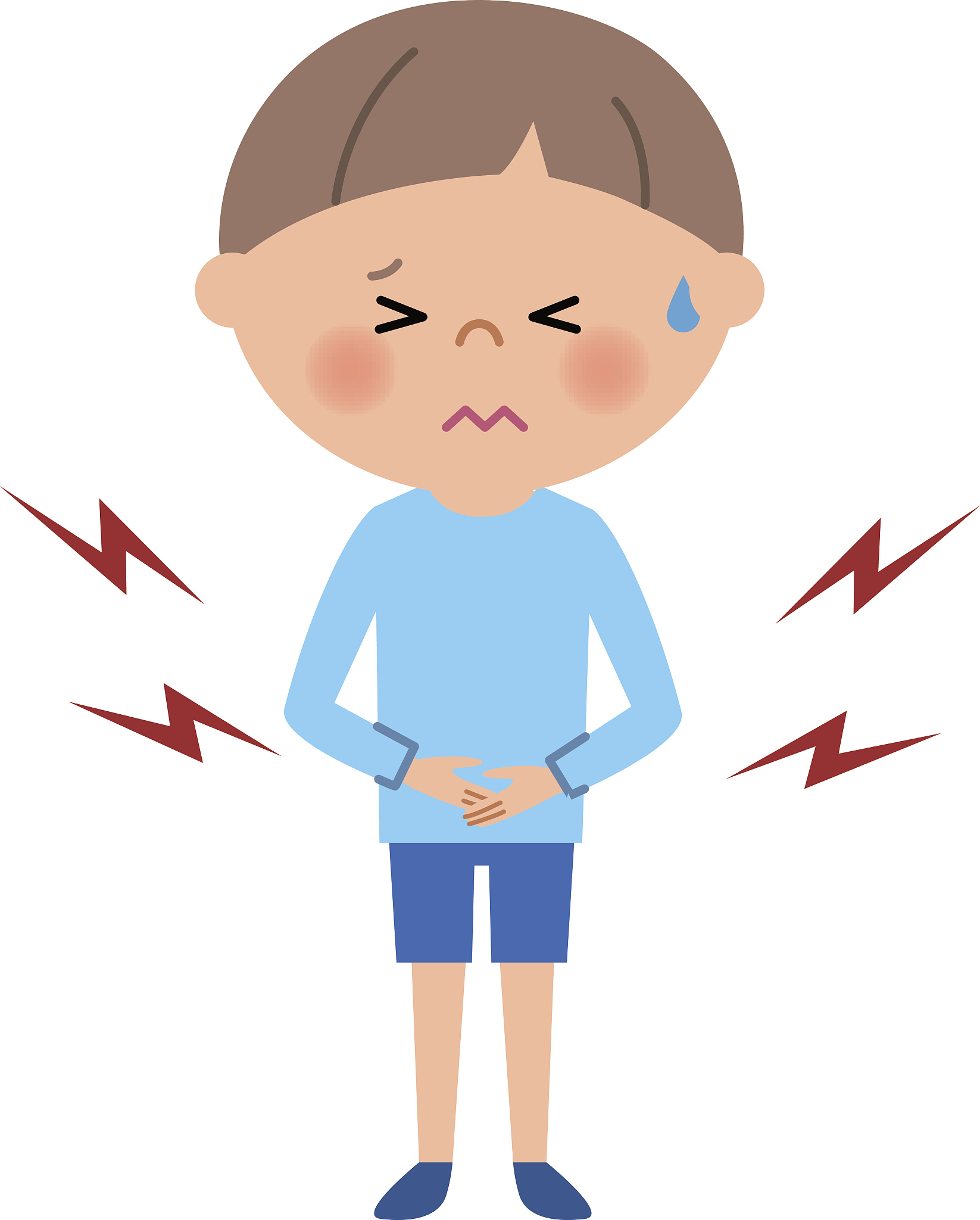 young boy,abdominal pain