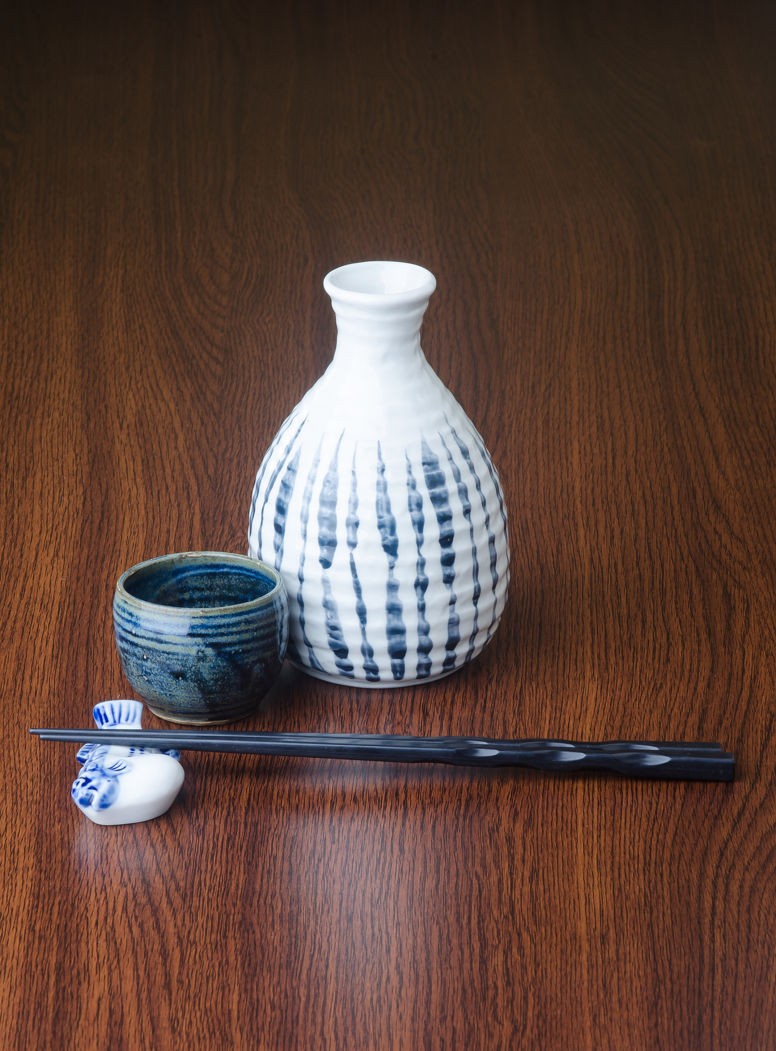 close-up of utensils on table