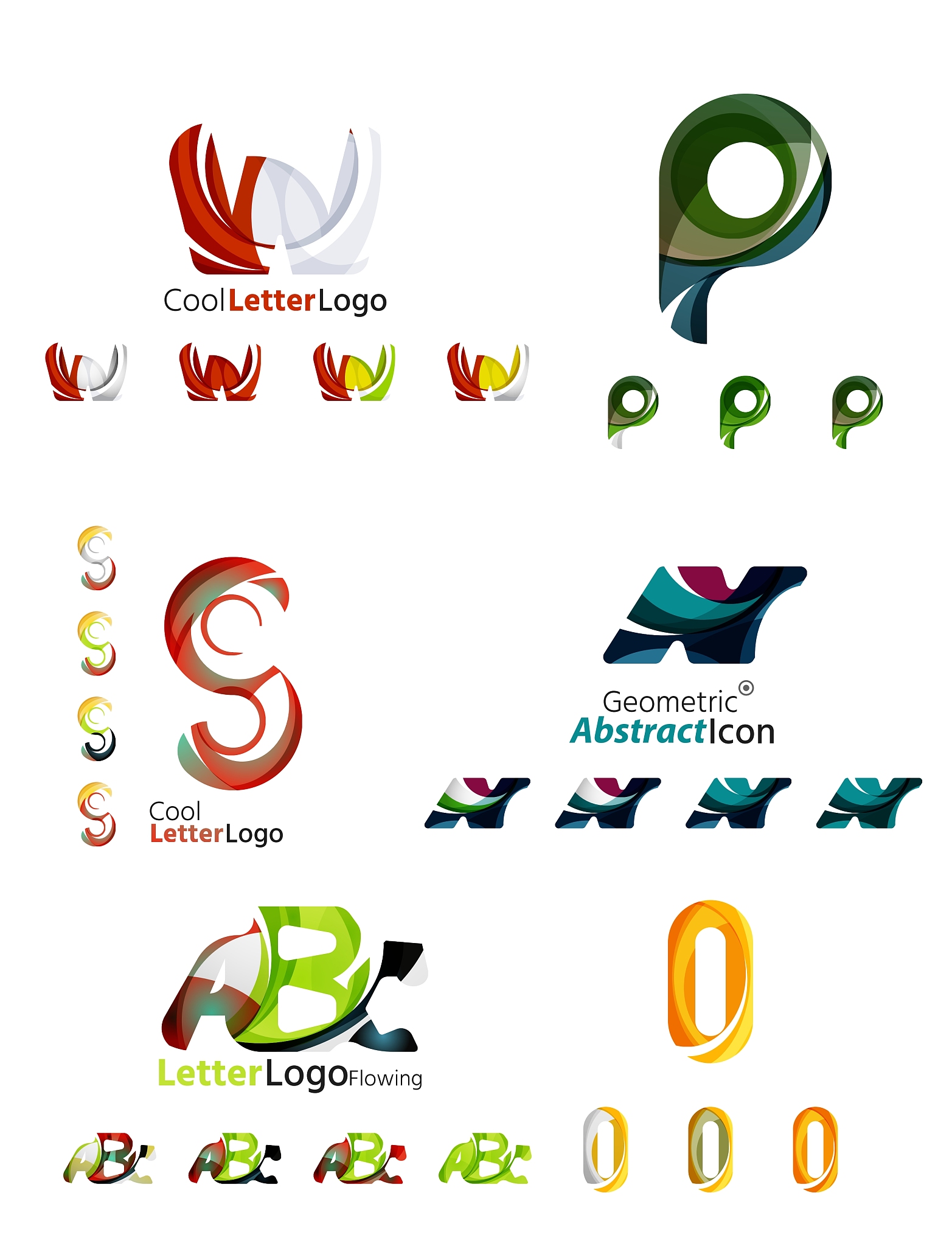 letter business emblem collection