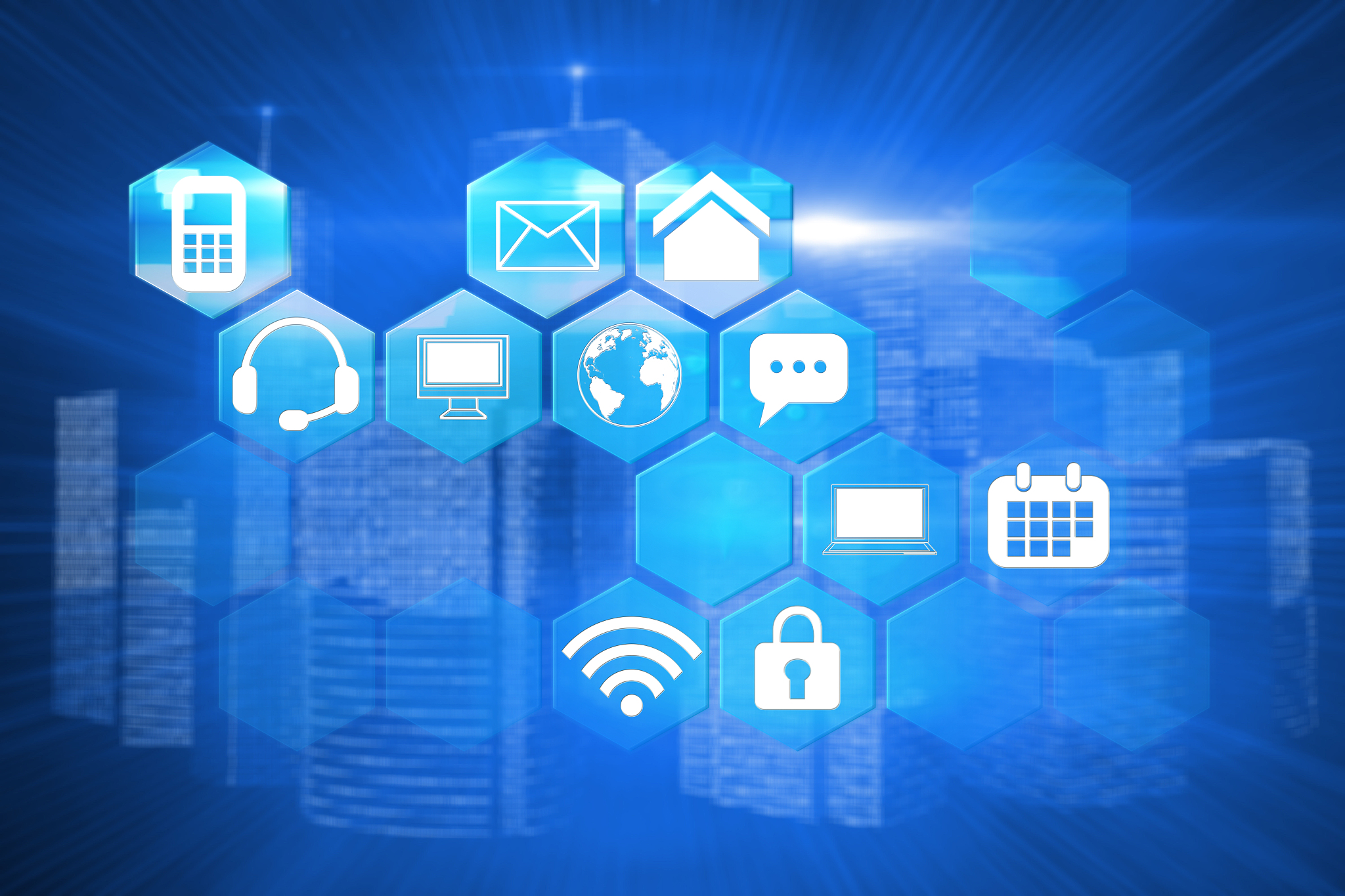 composite image of computer applications