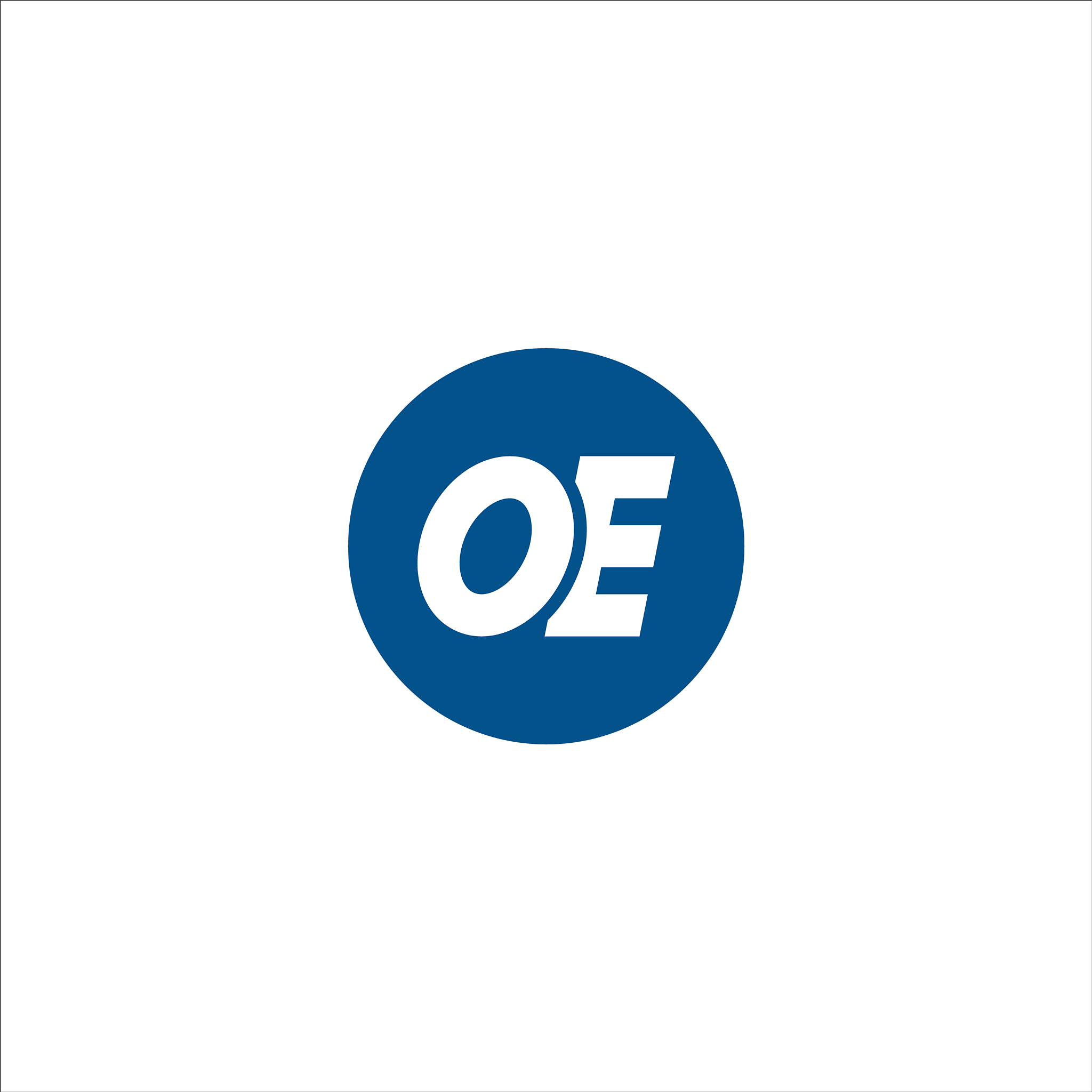 initial letter eo or oe logo design template