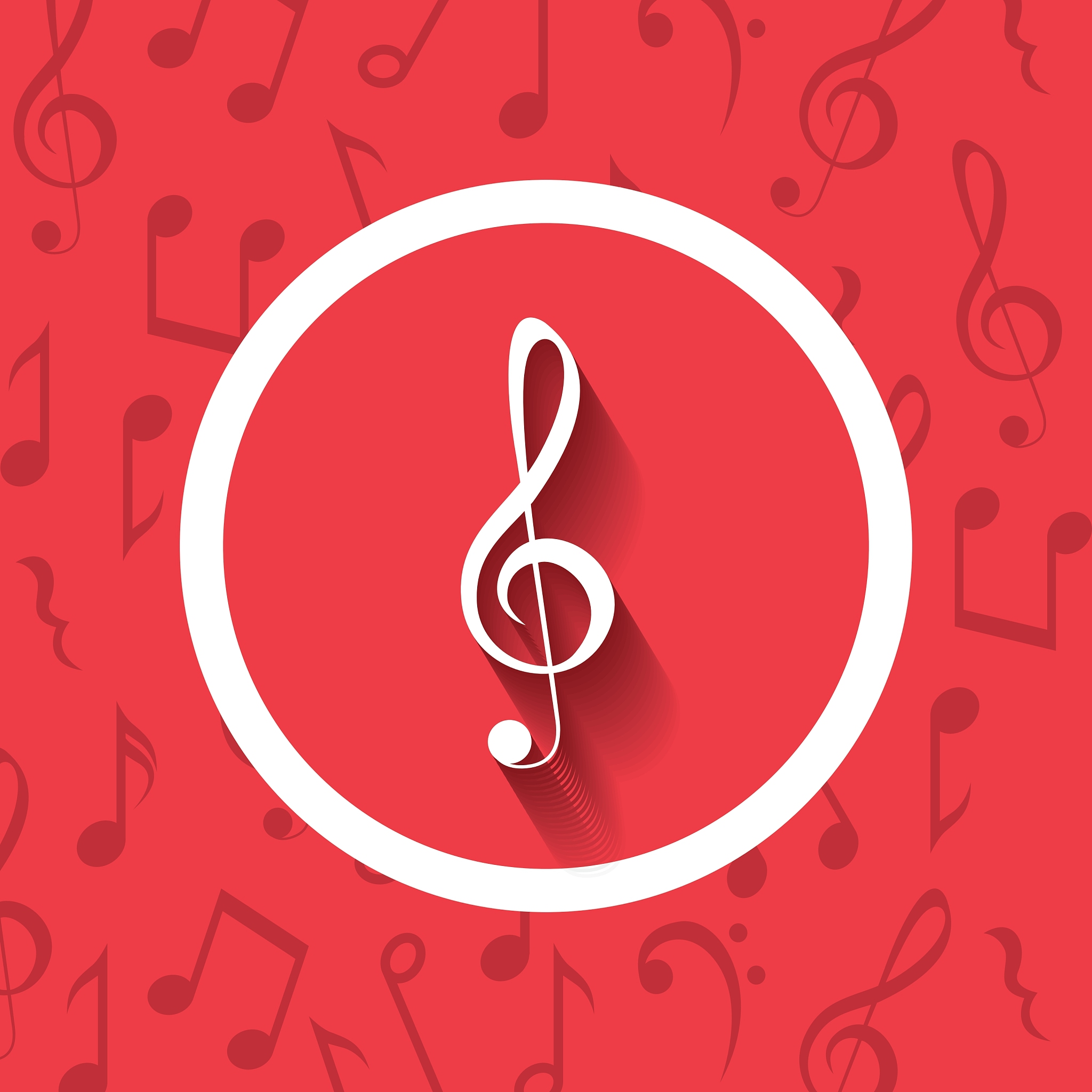 colorful music note design