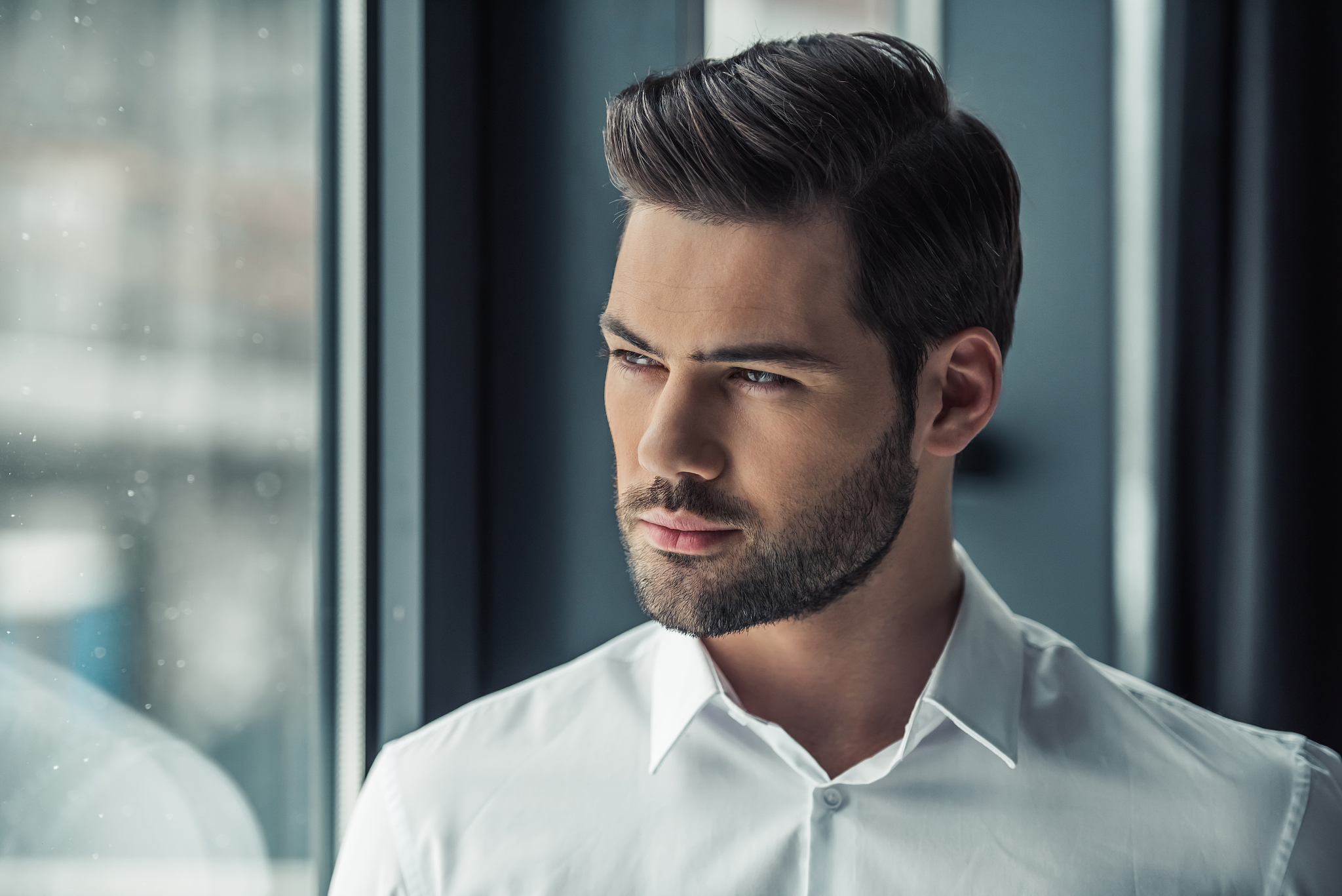 handsome businessman in office