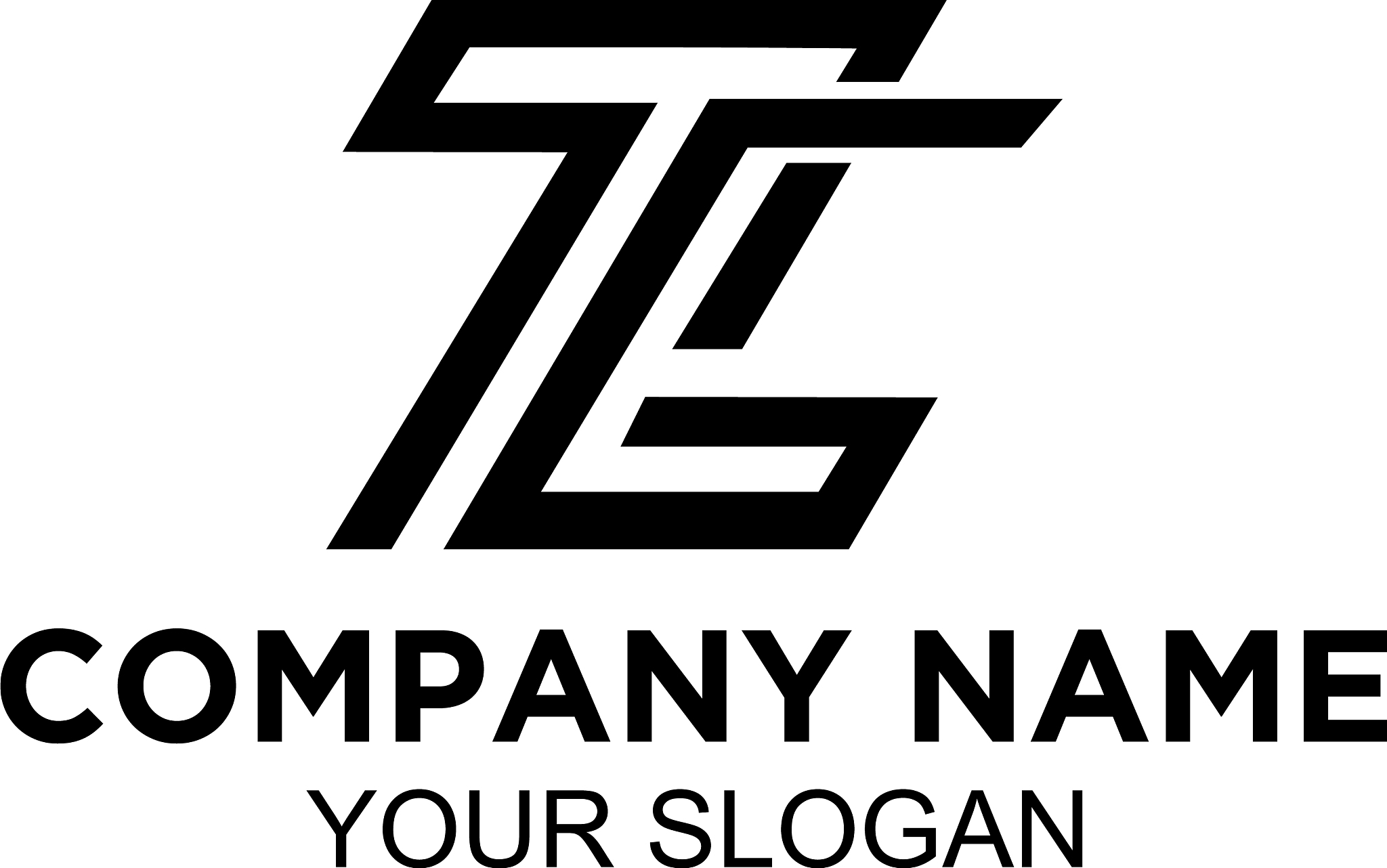 simple tg logo design