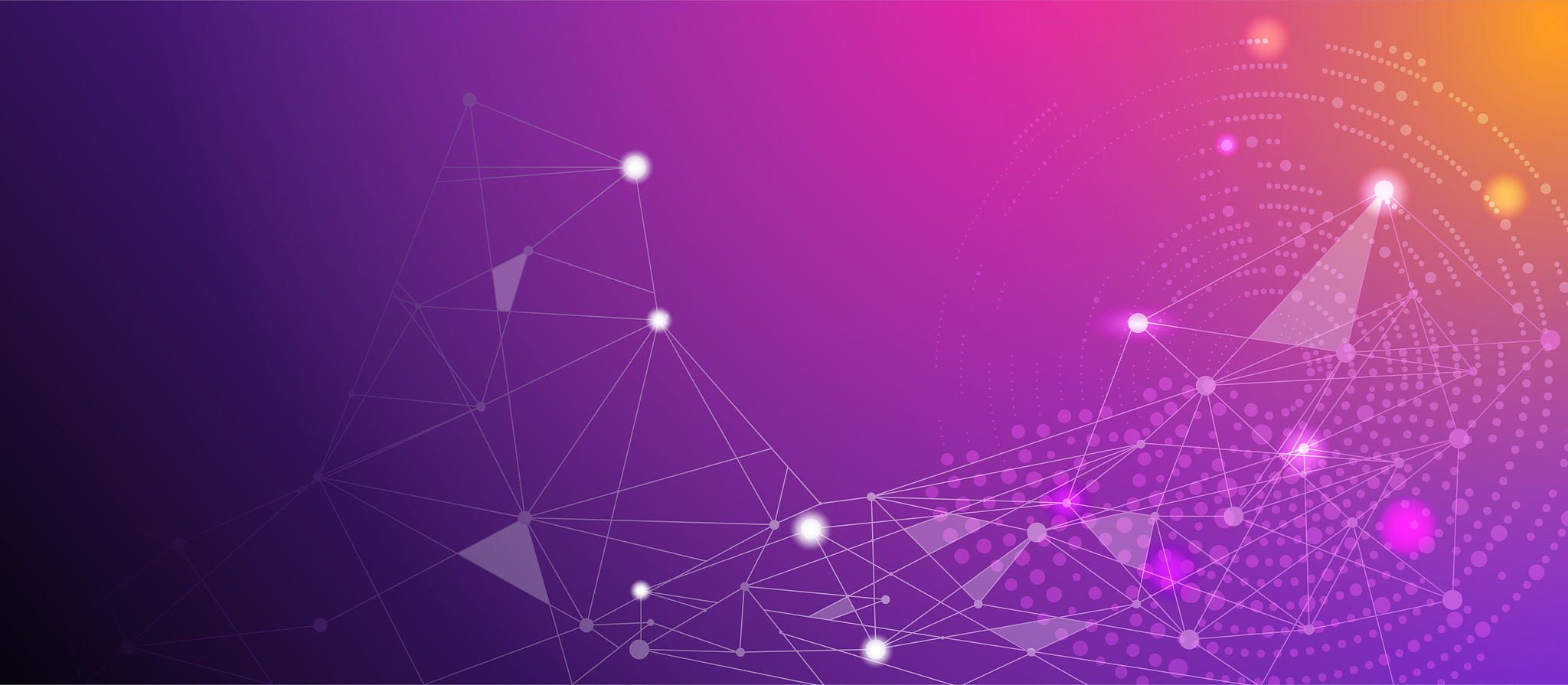 polygonal science background with connecting dots and lines. dig