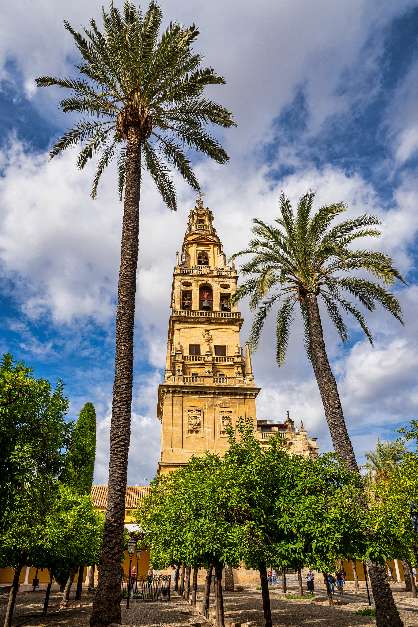 the bell tower, torre campanario at the mosque-cathedral of cord