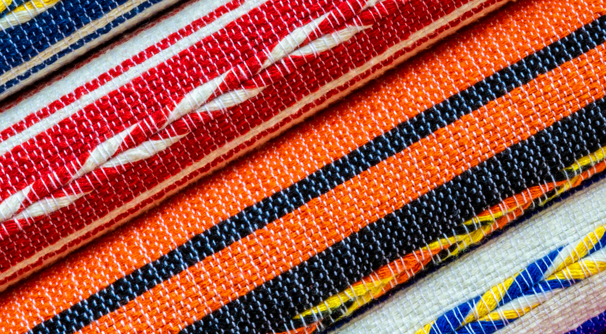 oaxacan tablecloths woven from cotton