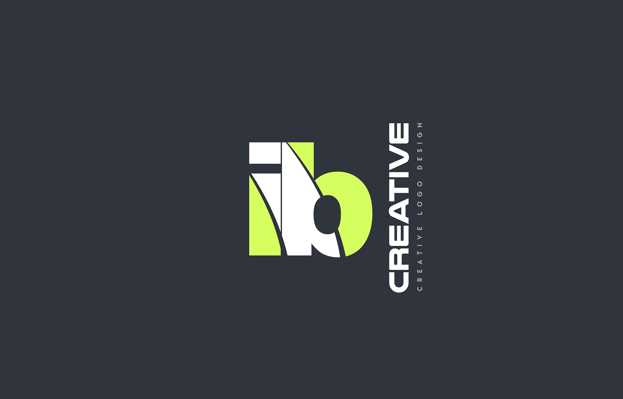 green letter ib i b combination logo icon company