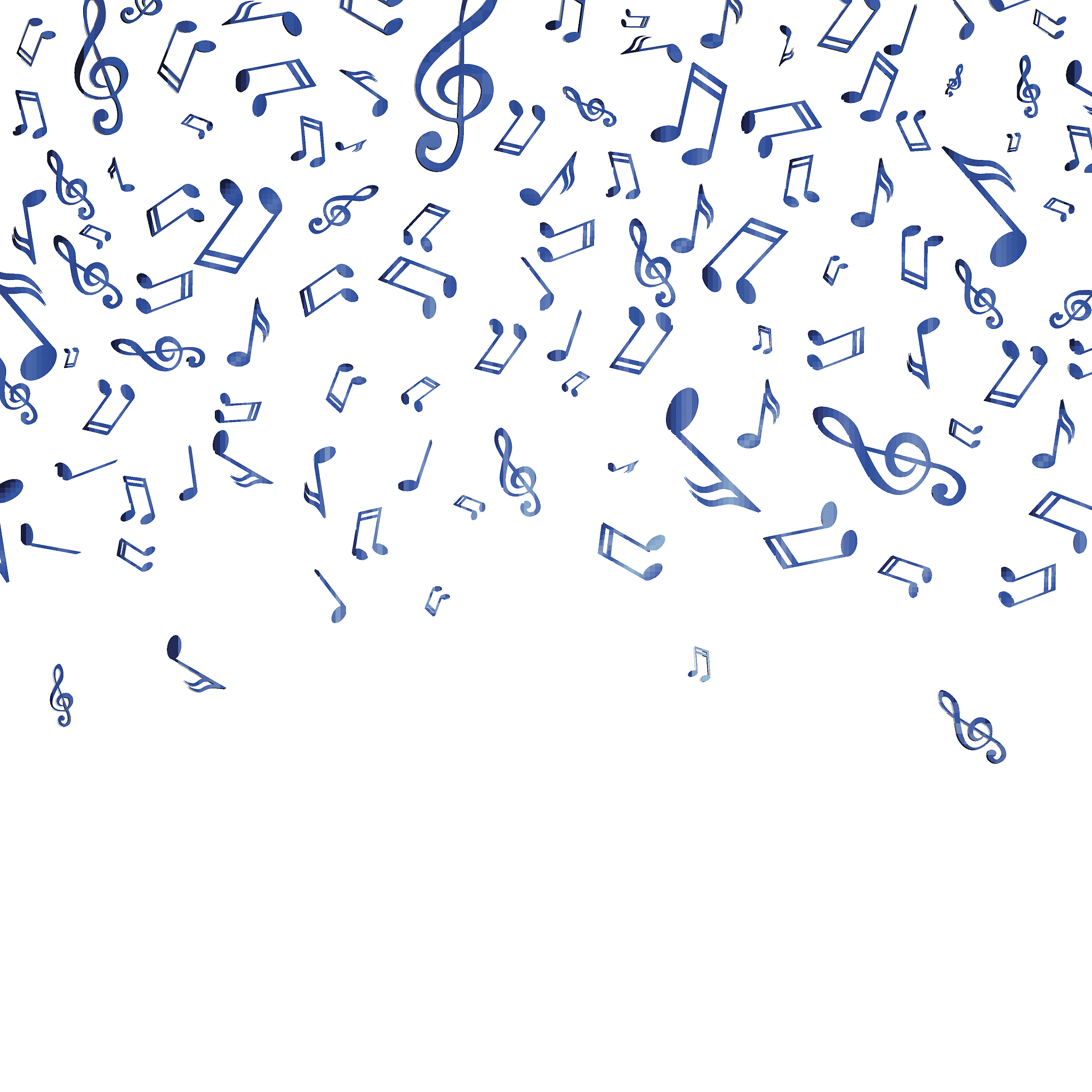 vector music background with notes