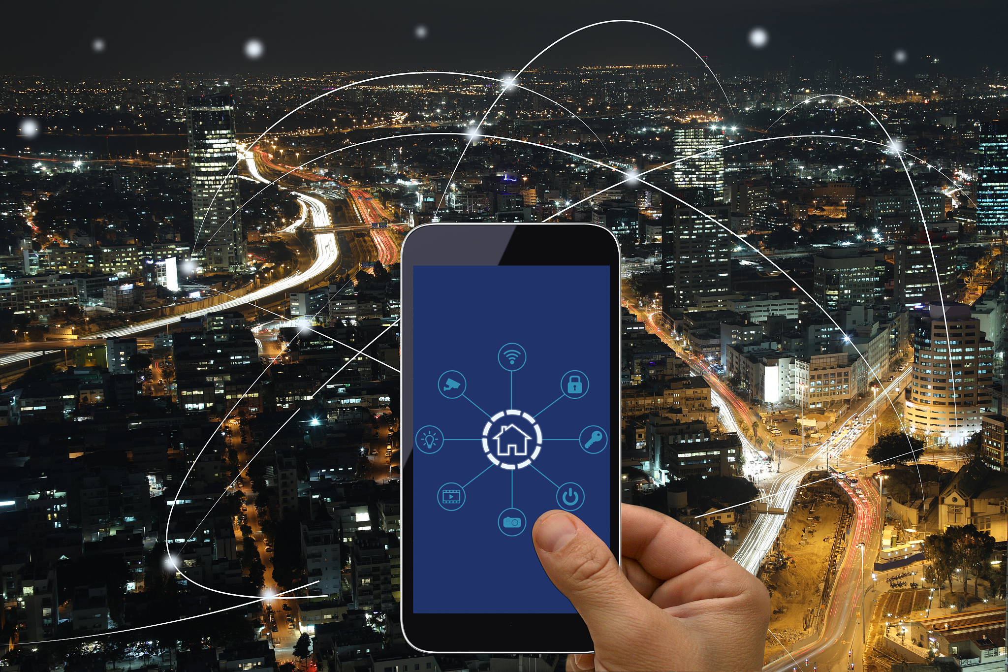 computer network connection smart city future internet technolog