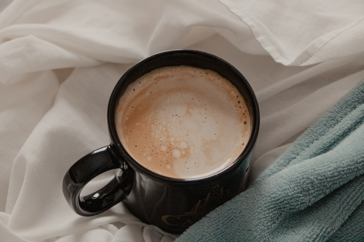 I drink coffee when I wake up I dont drink the coffee in my store I only drink a certain kind of coffeeDark roast and liquid creamer I prefer sweet Italian cream