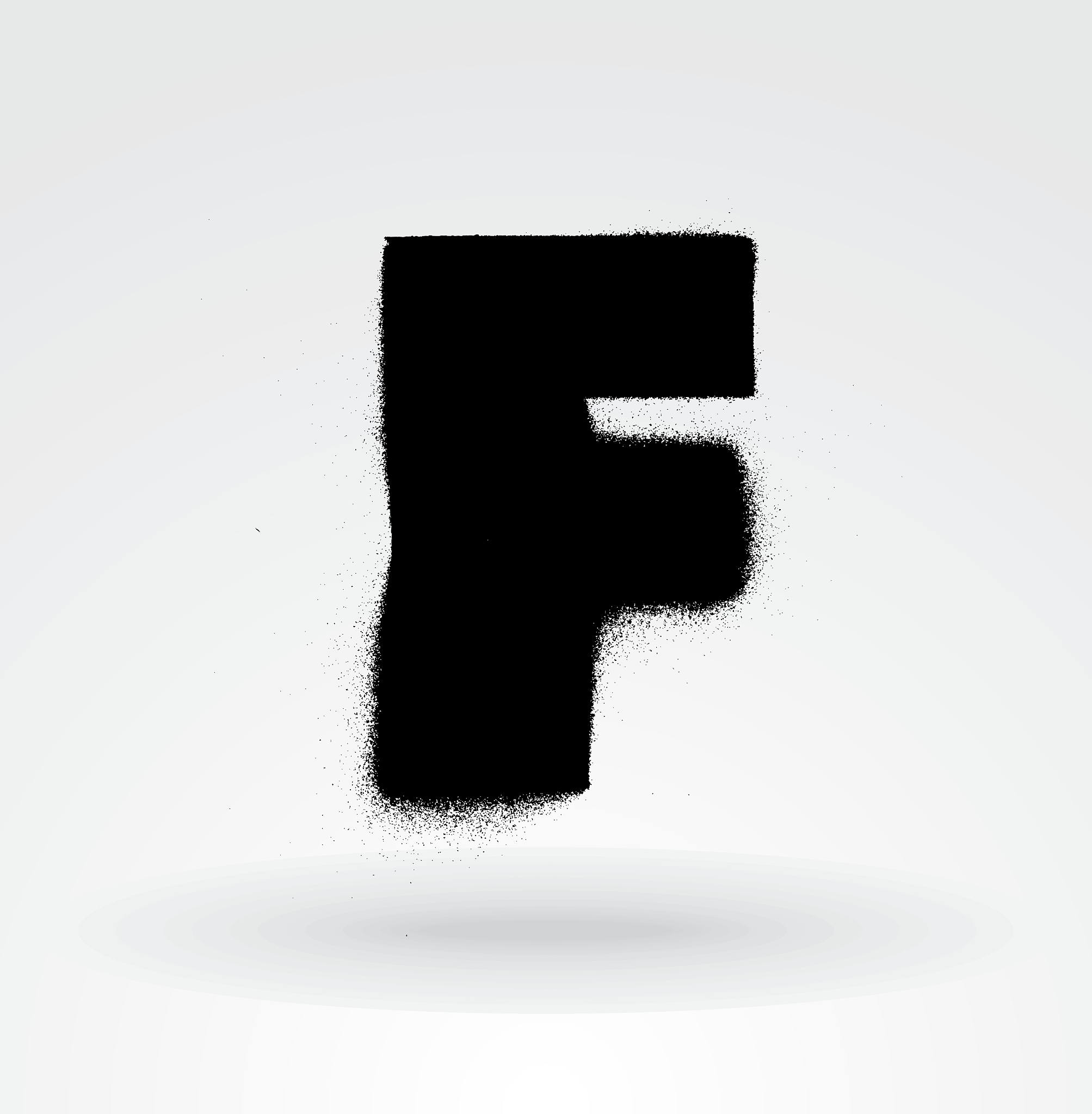stencil spray paint font detailed alphabet