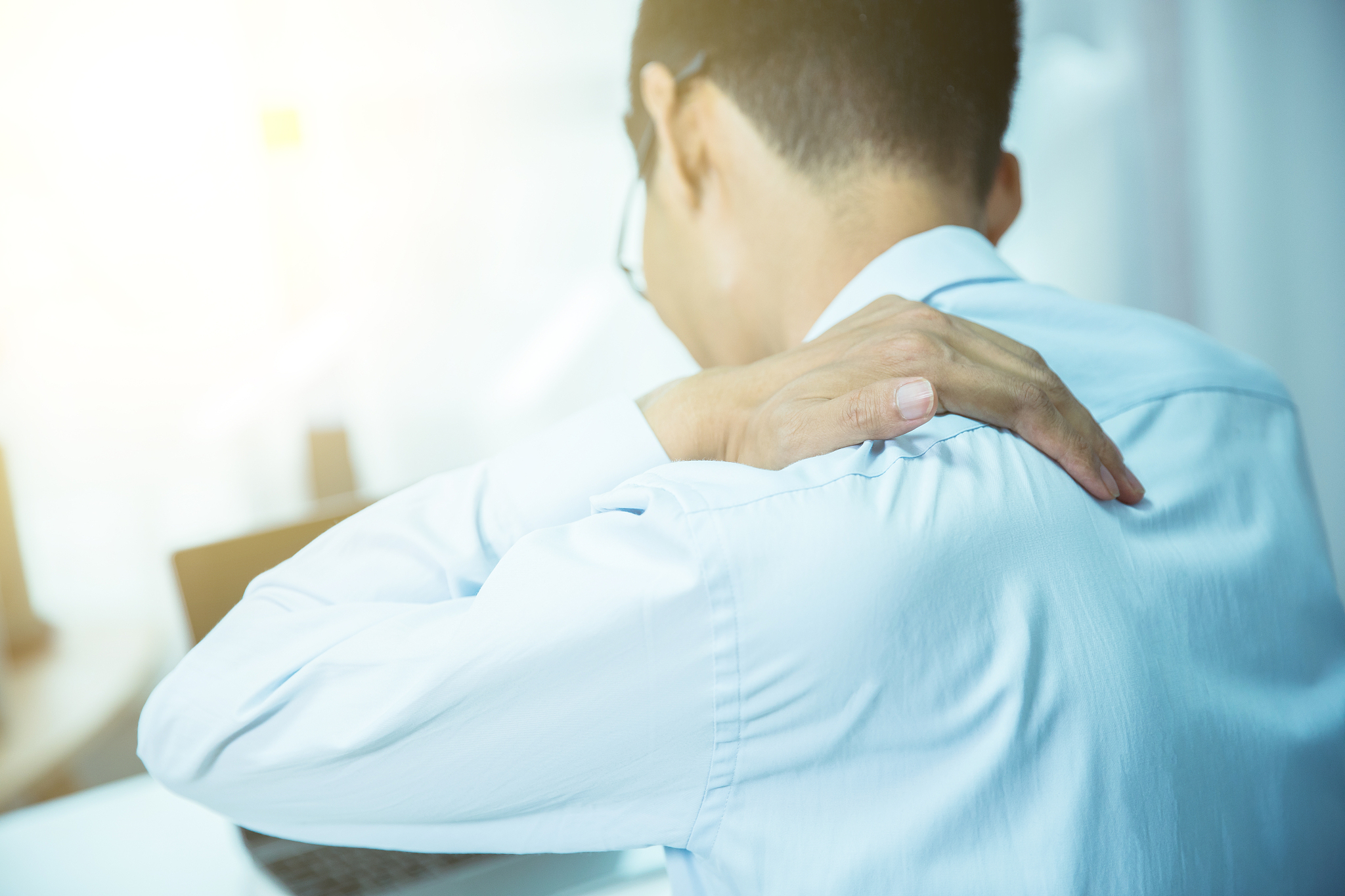businessman working tired