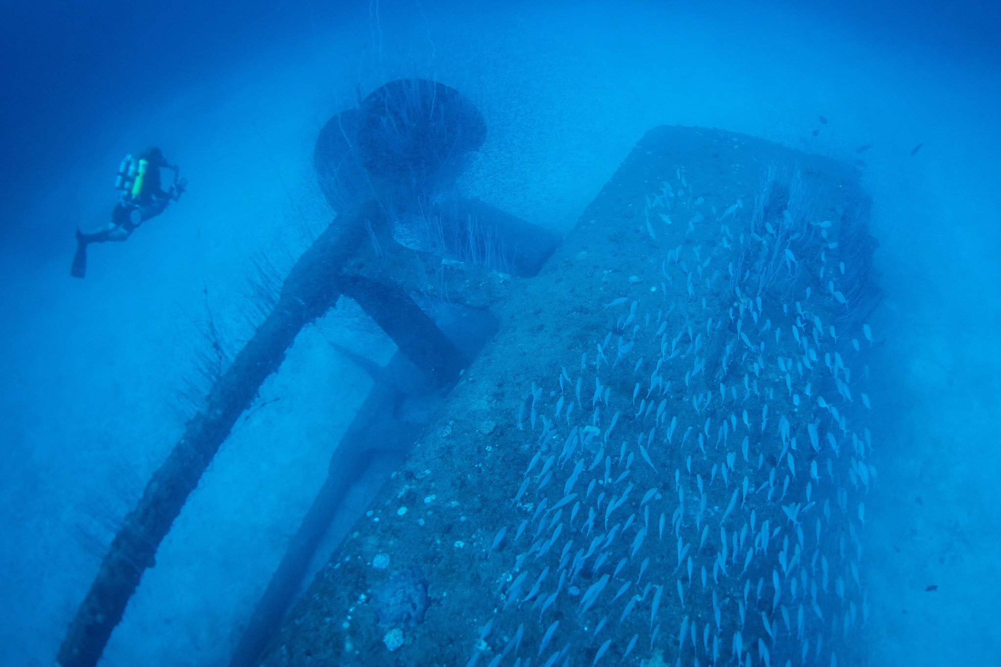 uss anderson sunk in bikini atoll, marshall islands, from operat