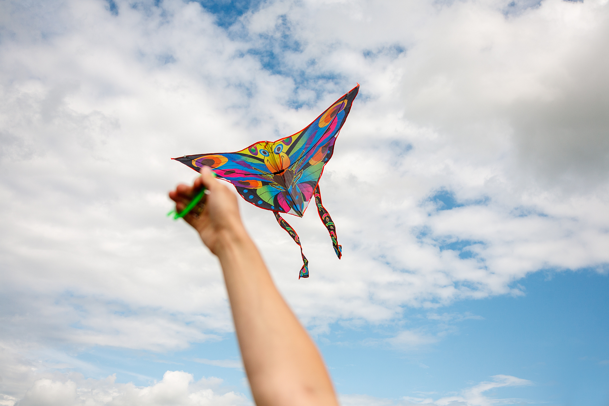 kite in hand