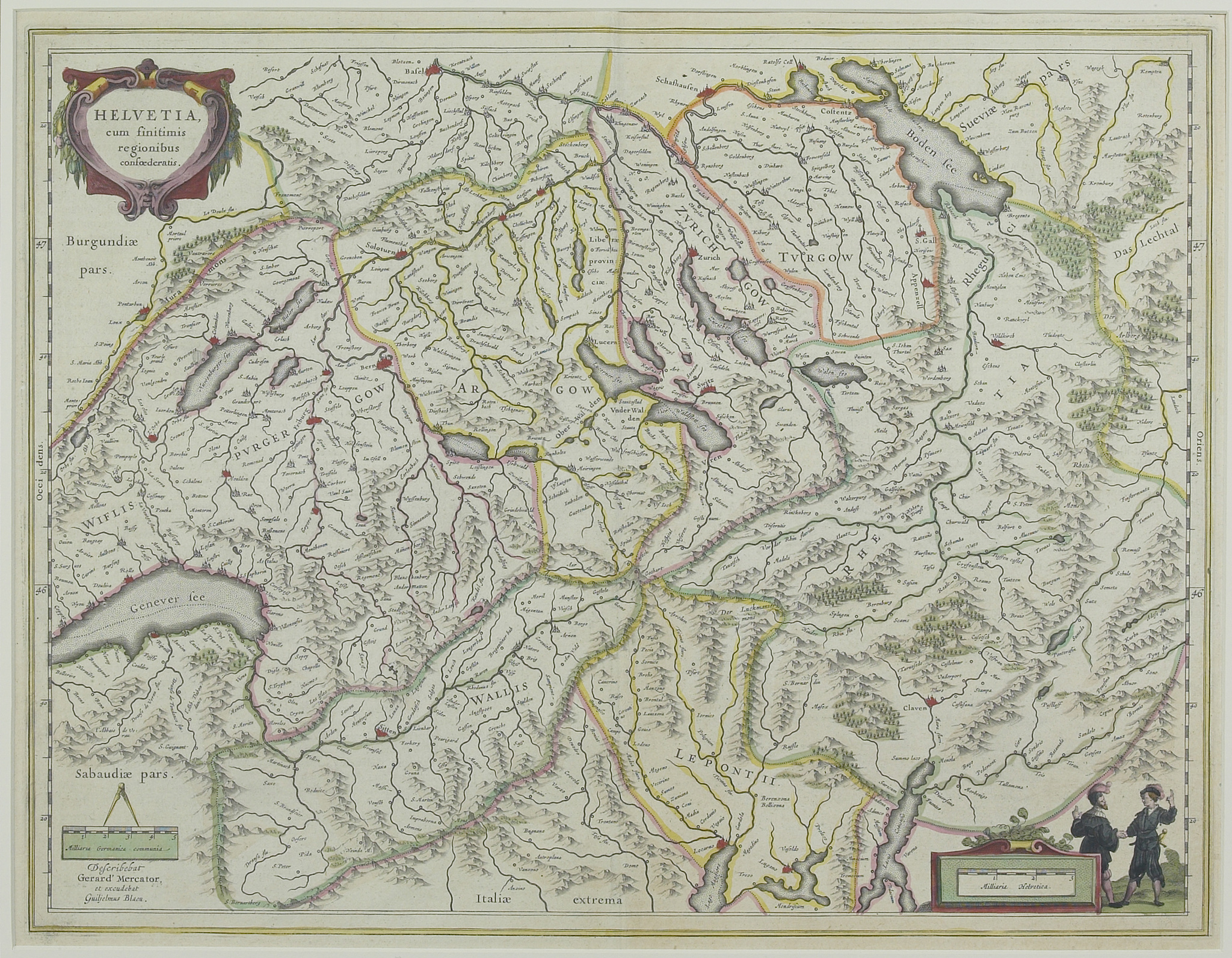 map of switzerland