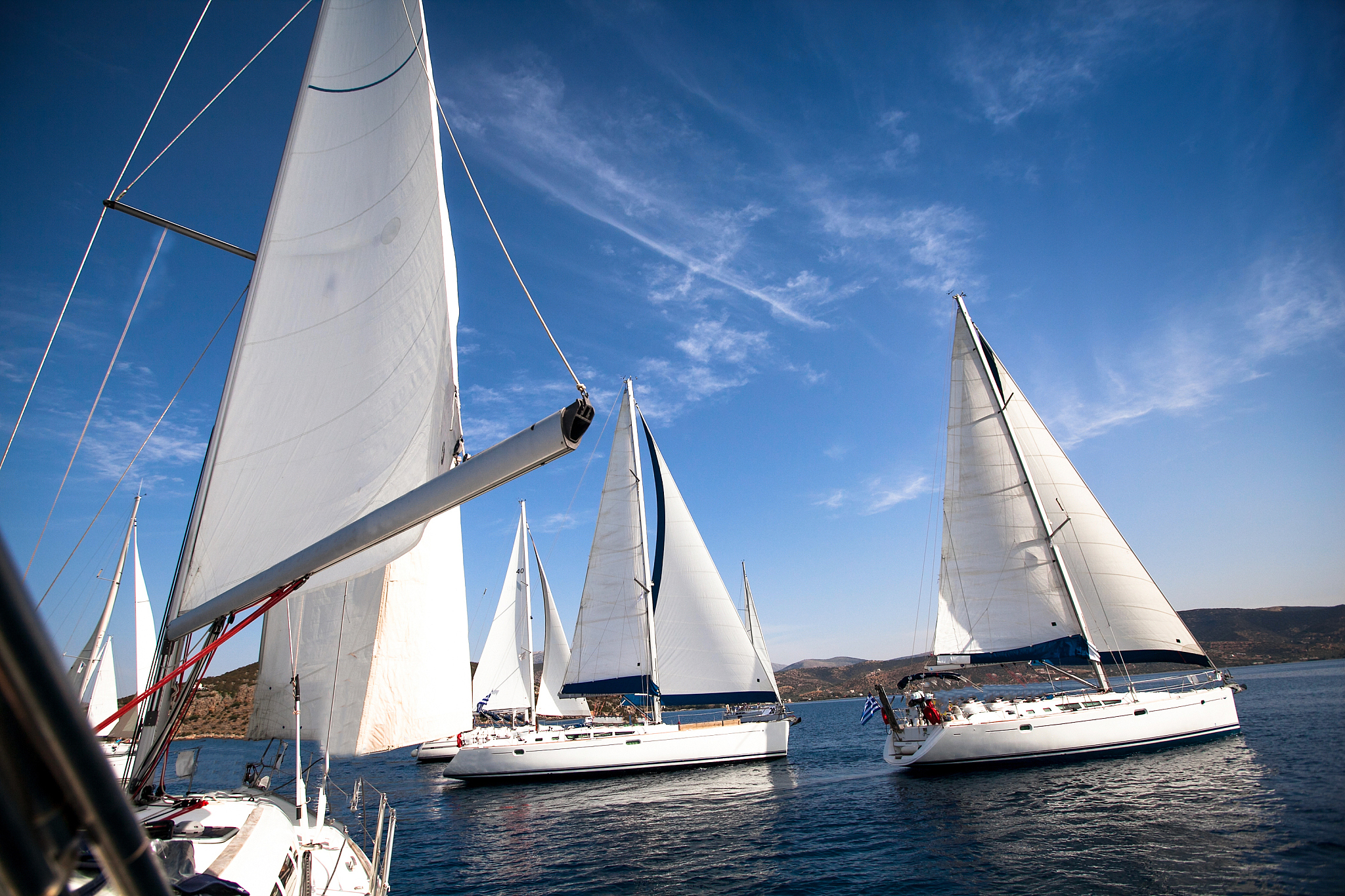 yachting in greece. sailing.