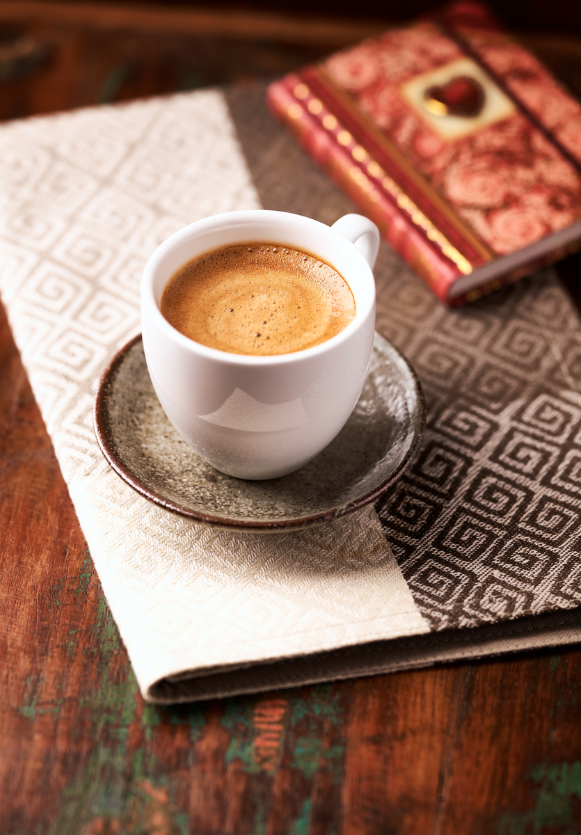 I drink coffee when I wake up I dont drink the coffee in my store I only drink a certain kind of coffeeDark roast and liquid creamer I prefer sweet Italian cream