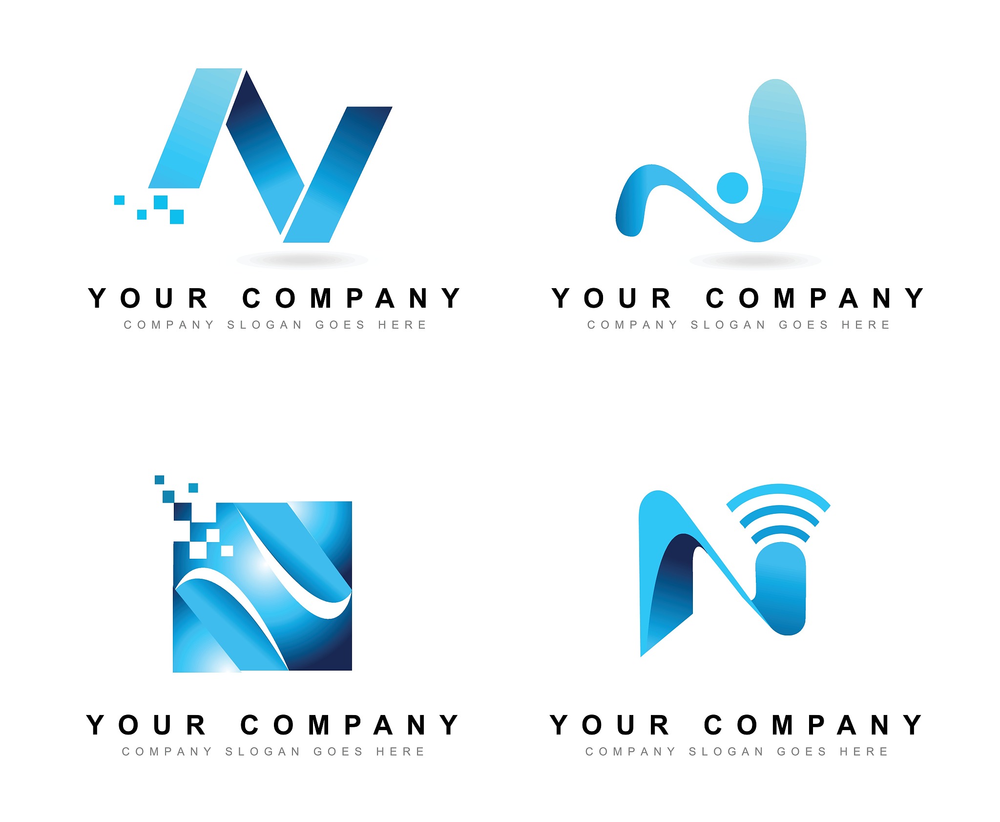 letter n logo design