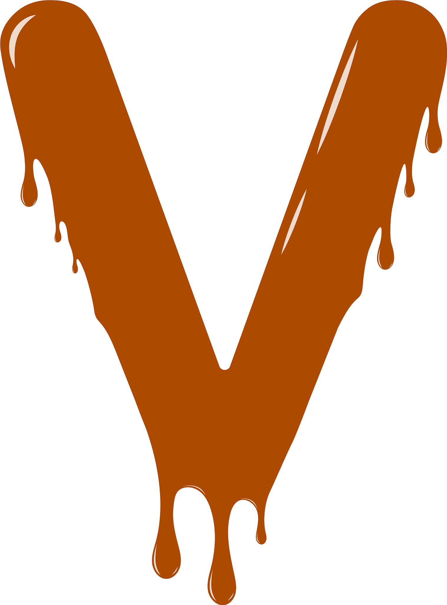 chocolate alphabet chocolate letter - v