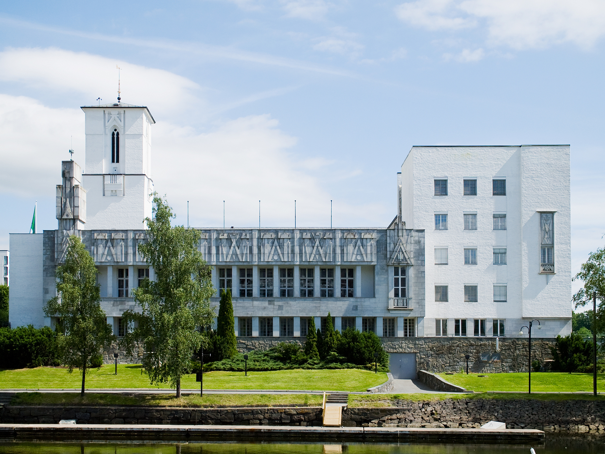 the town hall of sandvika, norway