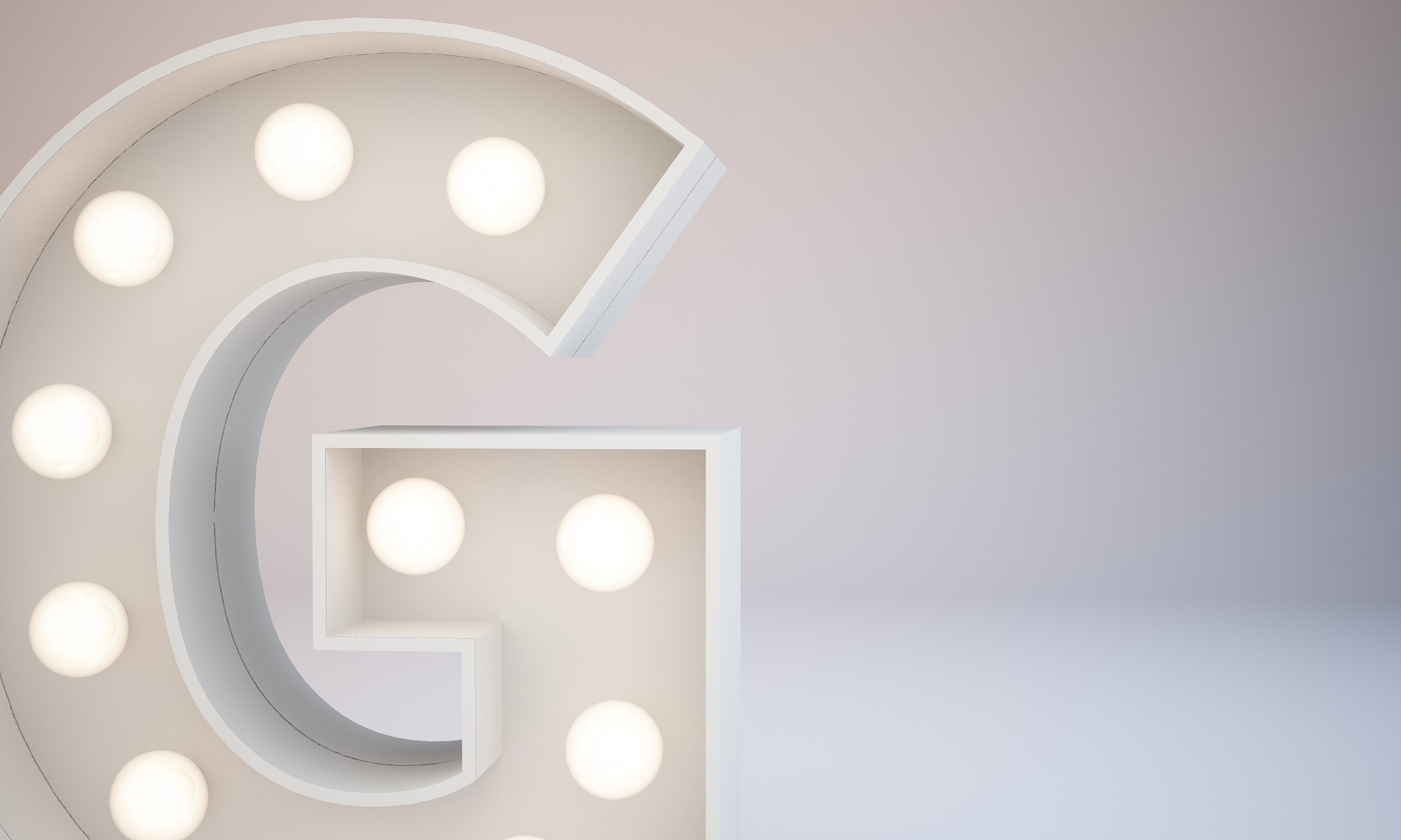 3d rendering white bulb type background illustration
