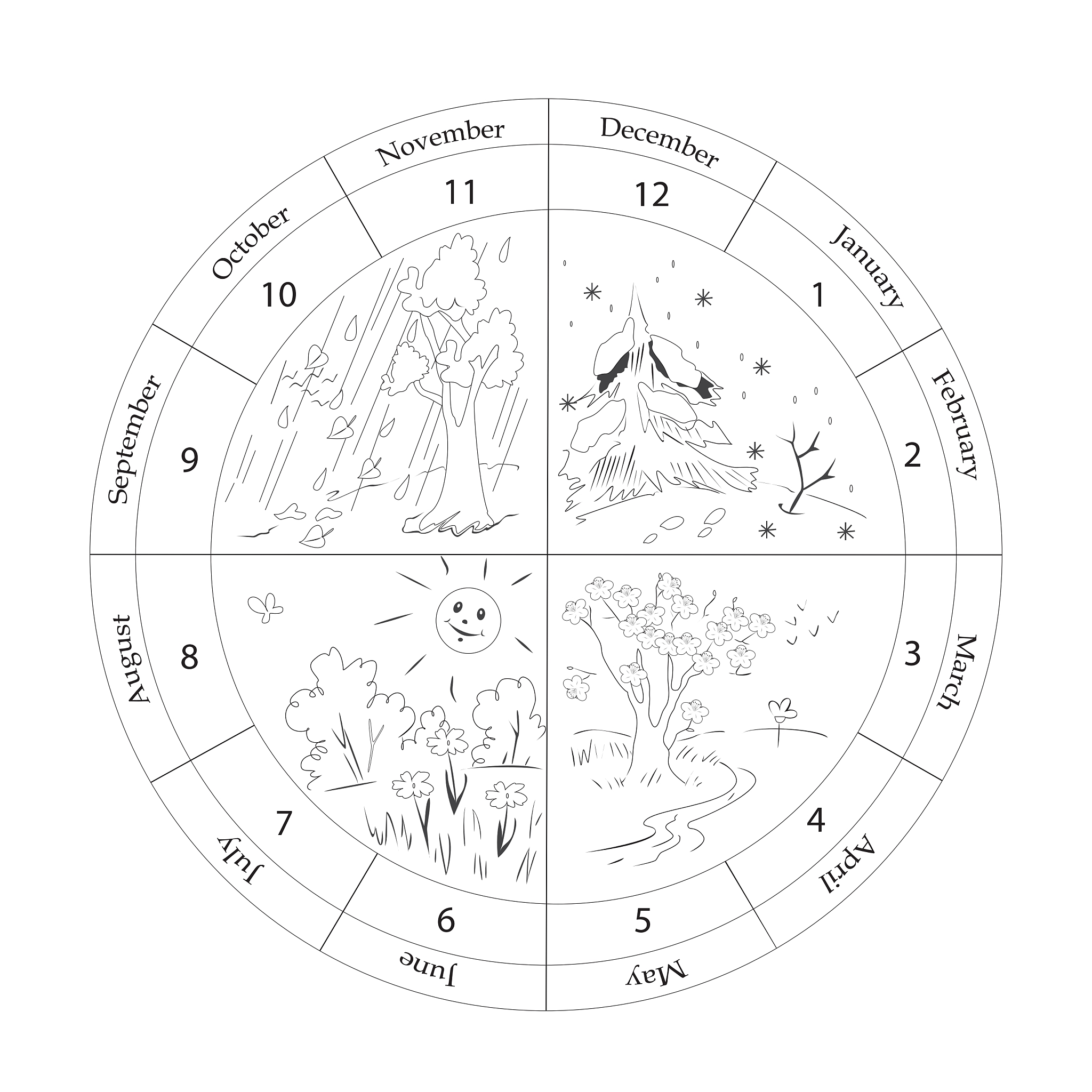 日<strong>历</strong>,分离着色,白色,黄色,白昼,秋天,一月,云,草,独处
