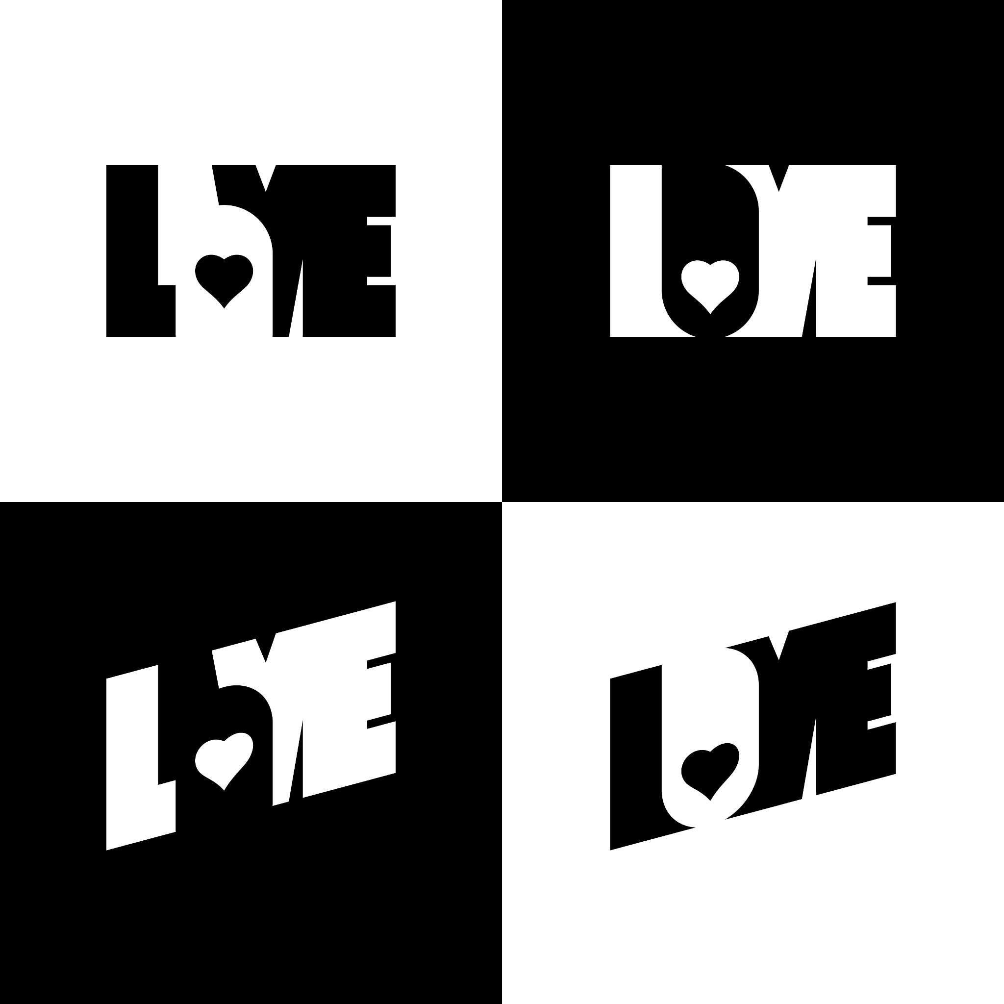 stylish inscription love for design and print on