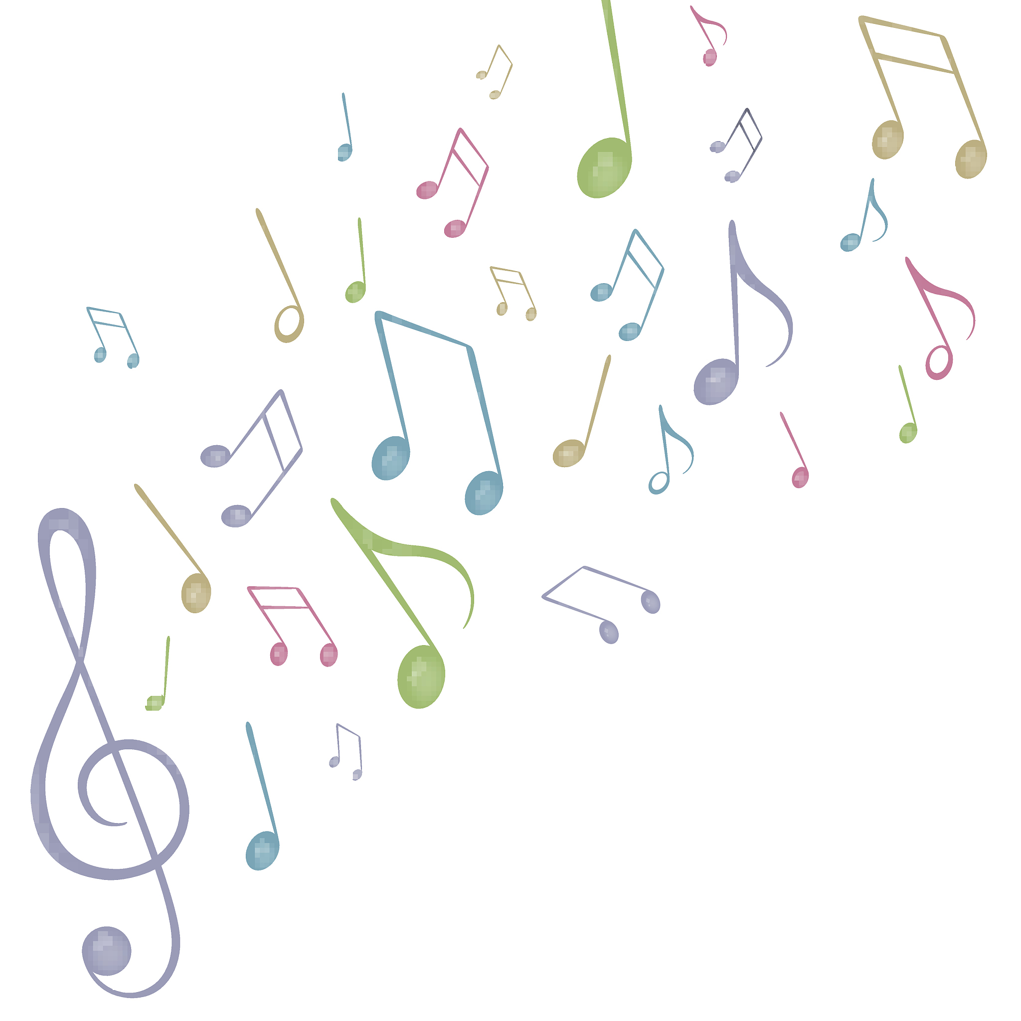 vector background with music notes