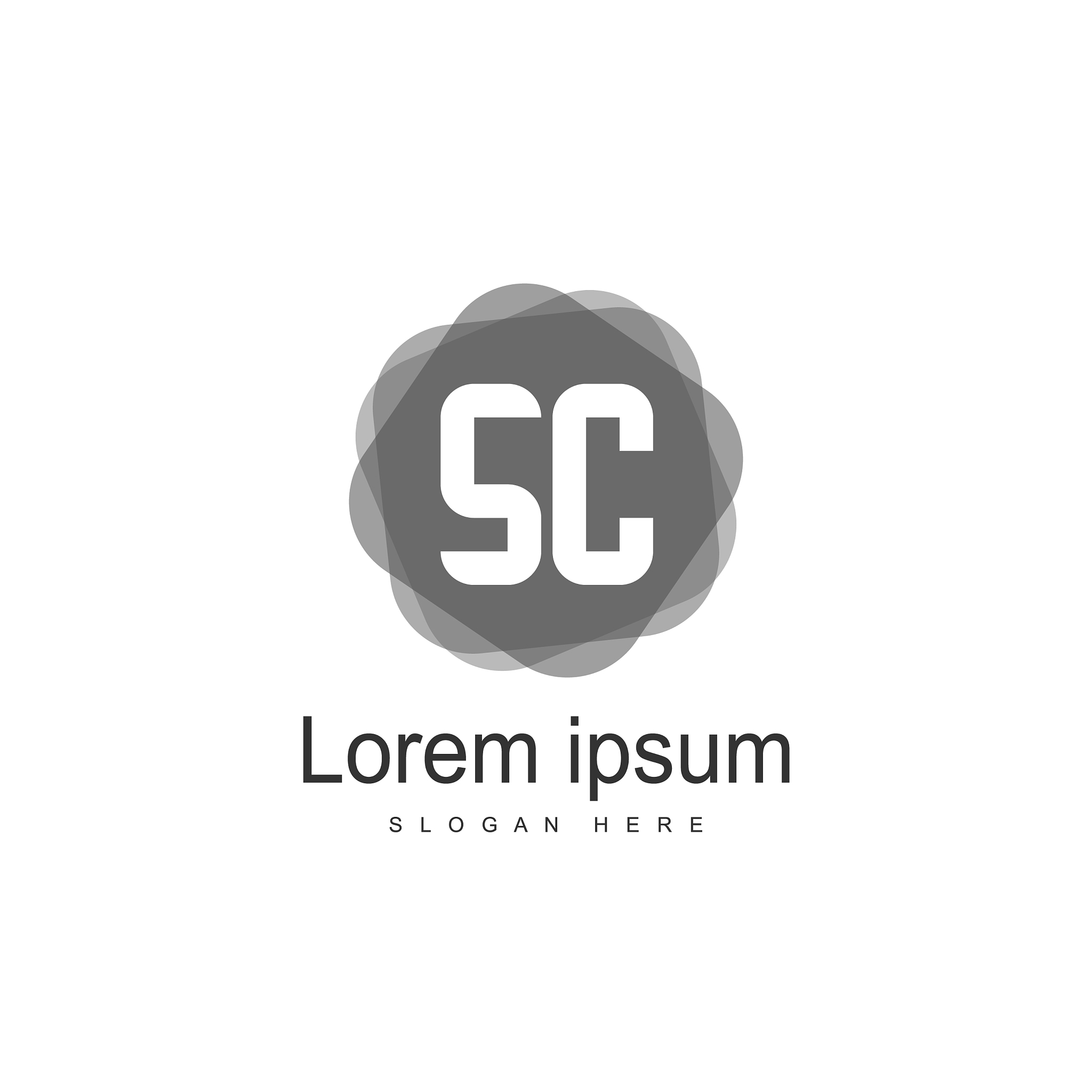 s letter logo template initial letter logo design