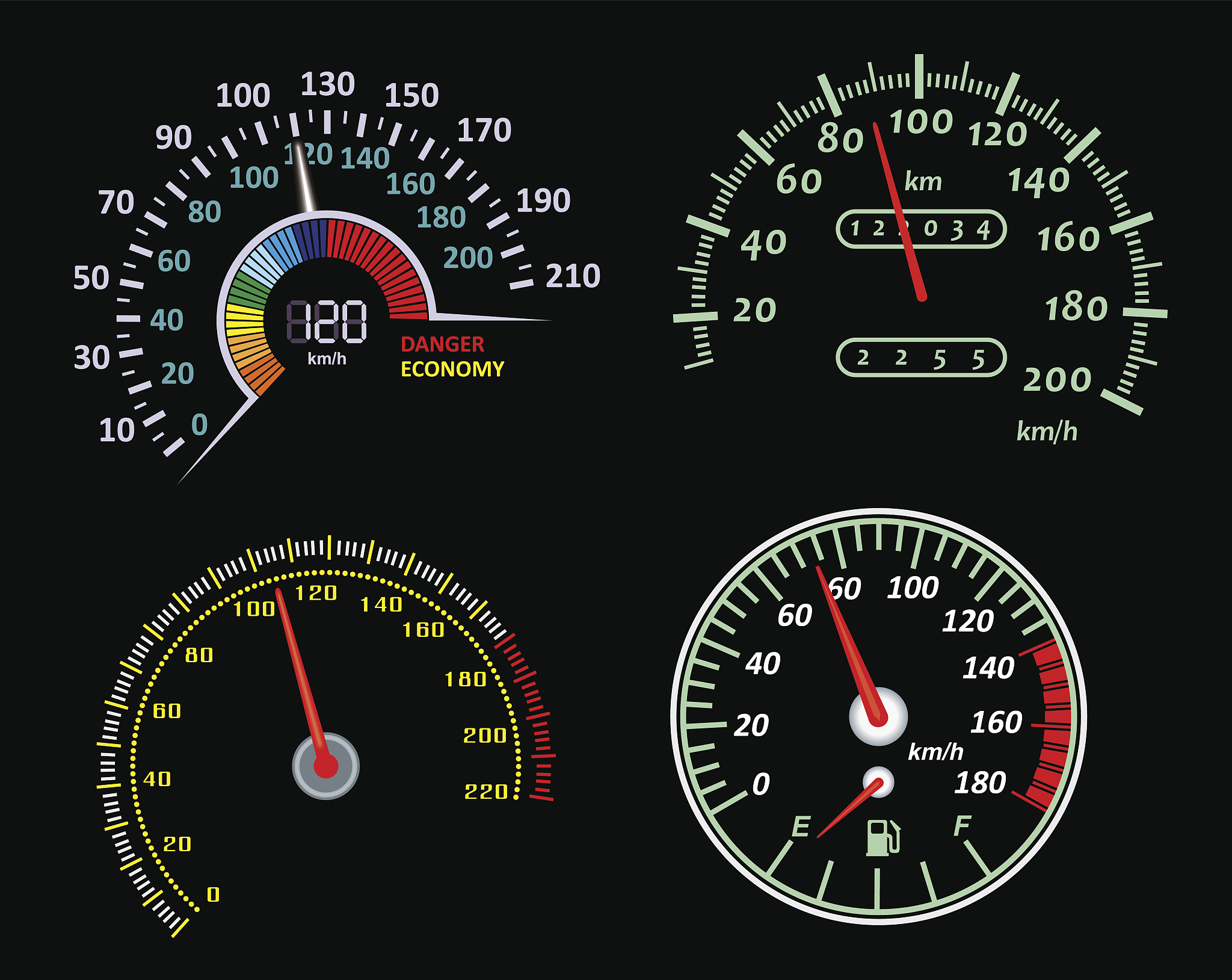 speedometers set