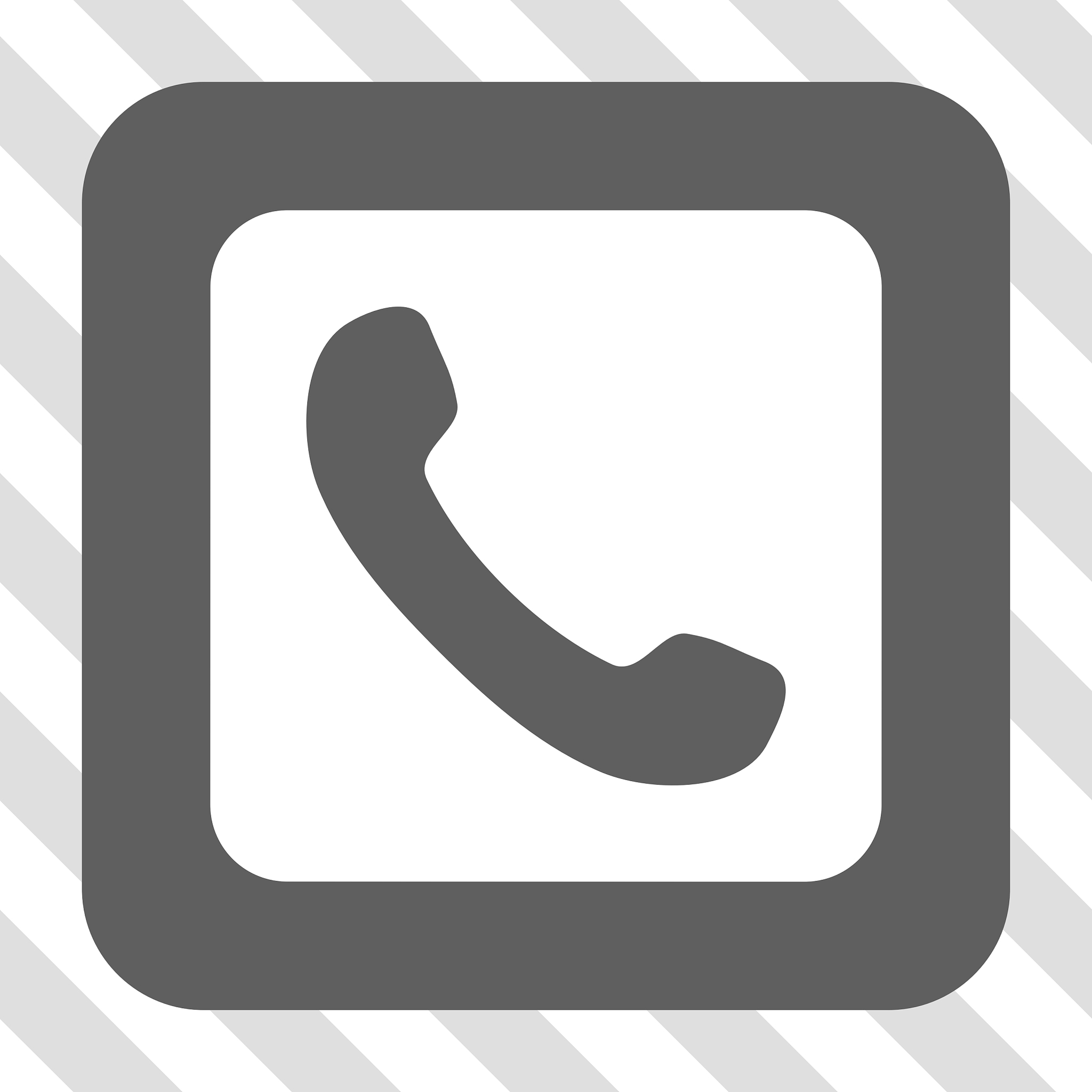 phone rounded square button