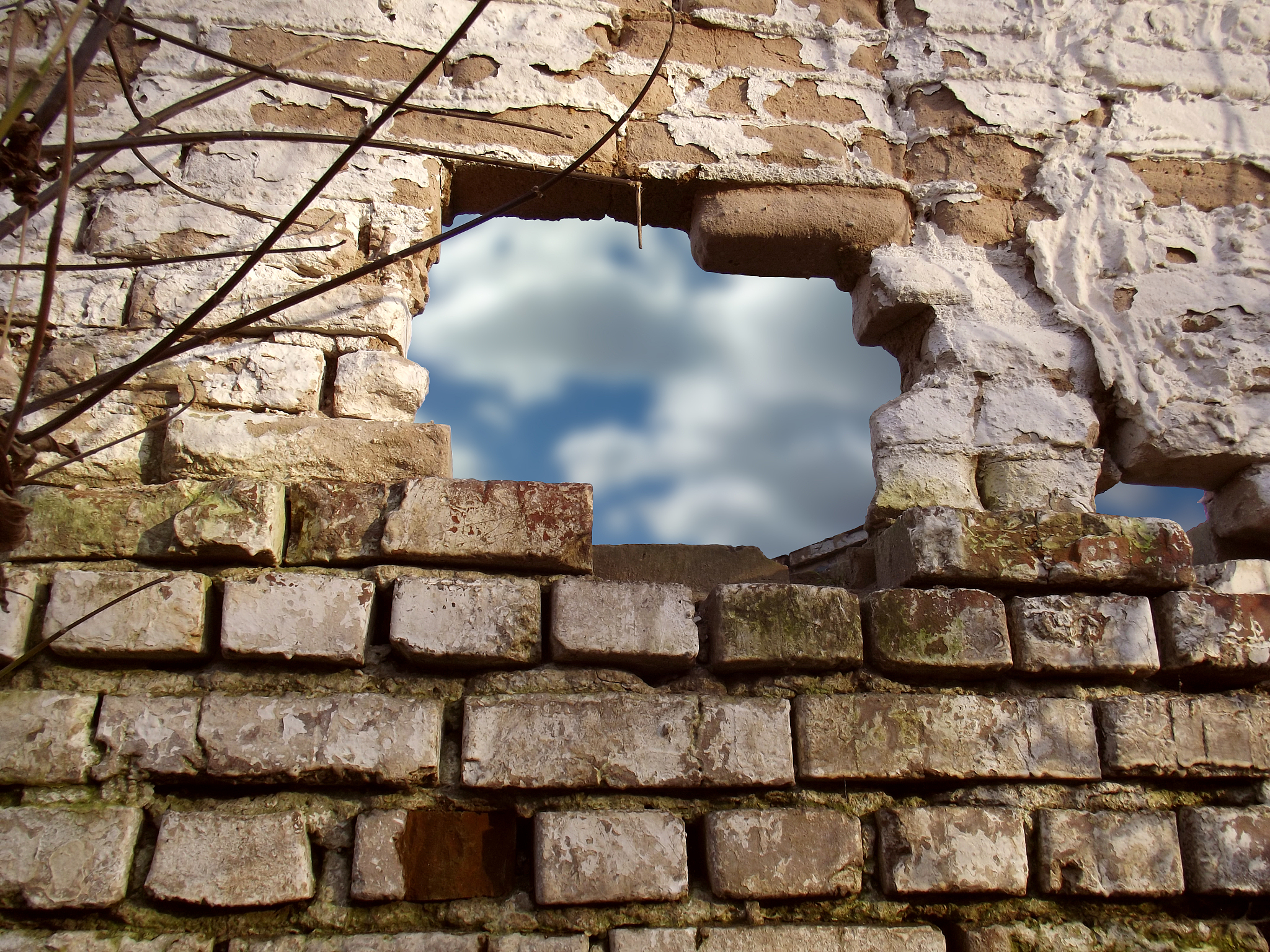 old brick wall.