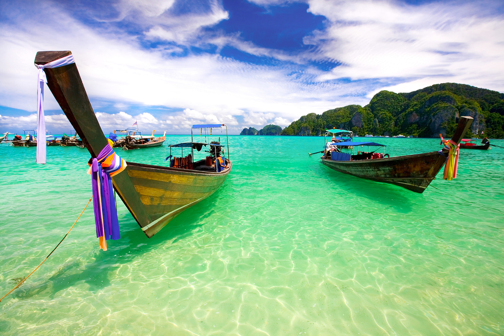 taxi boat on the beach