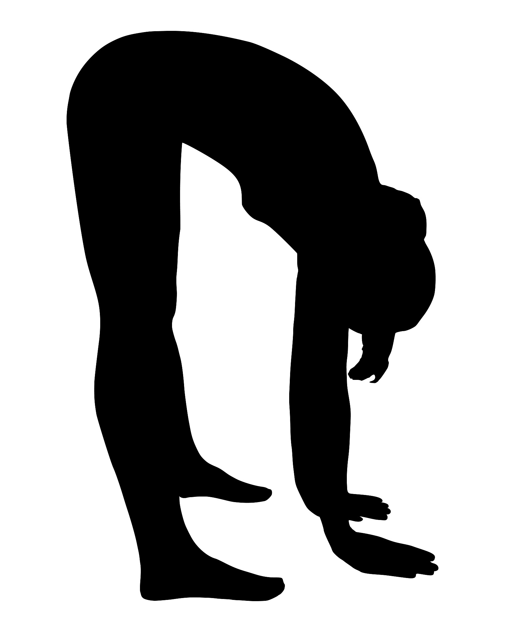silhouette of woman doing yoga