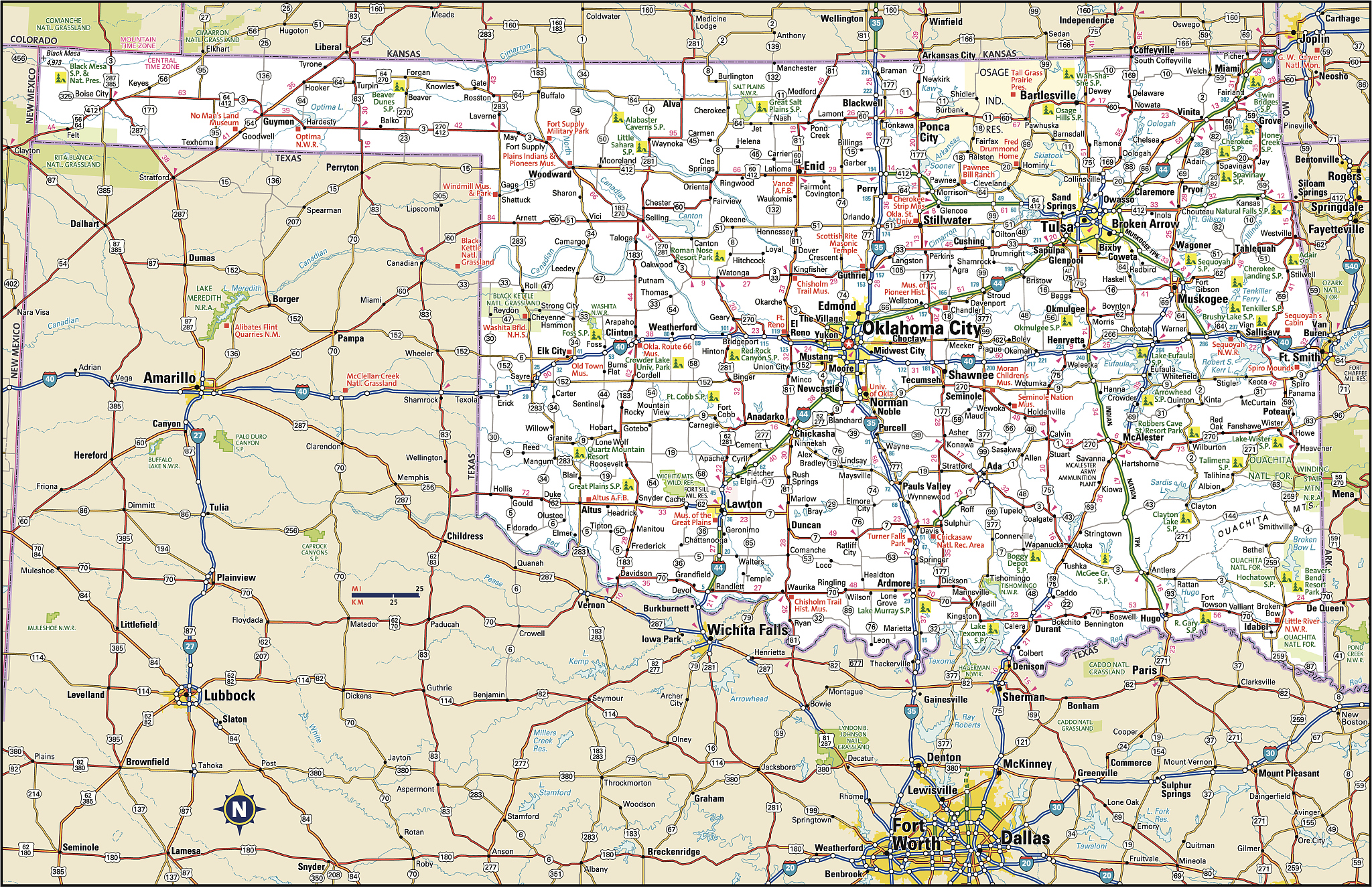 oklahoma highway map