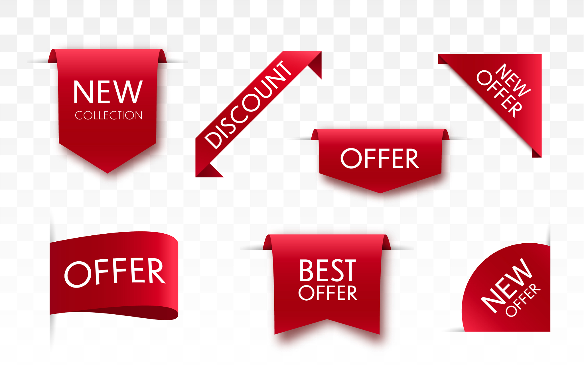 sale tags collection badges