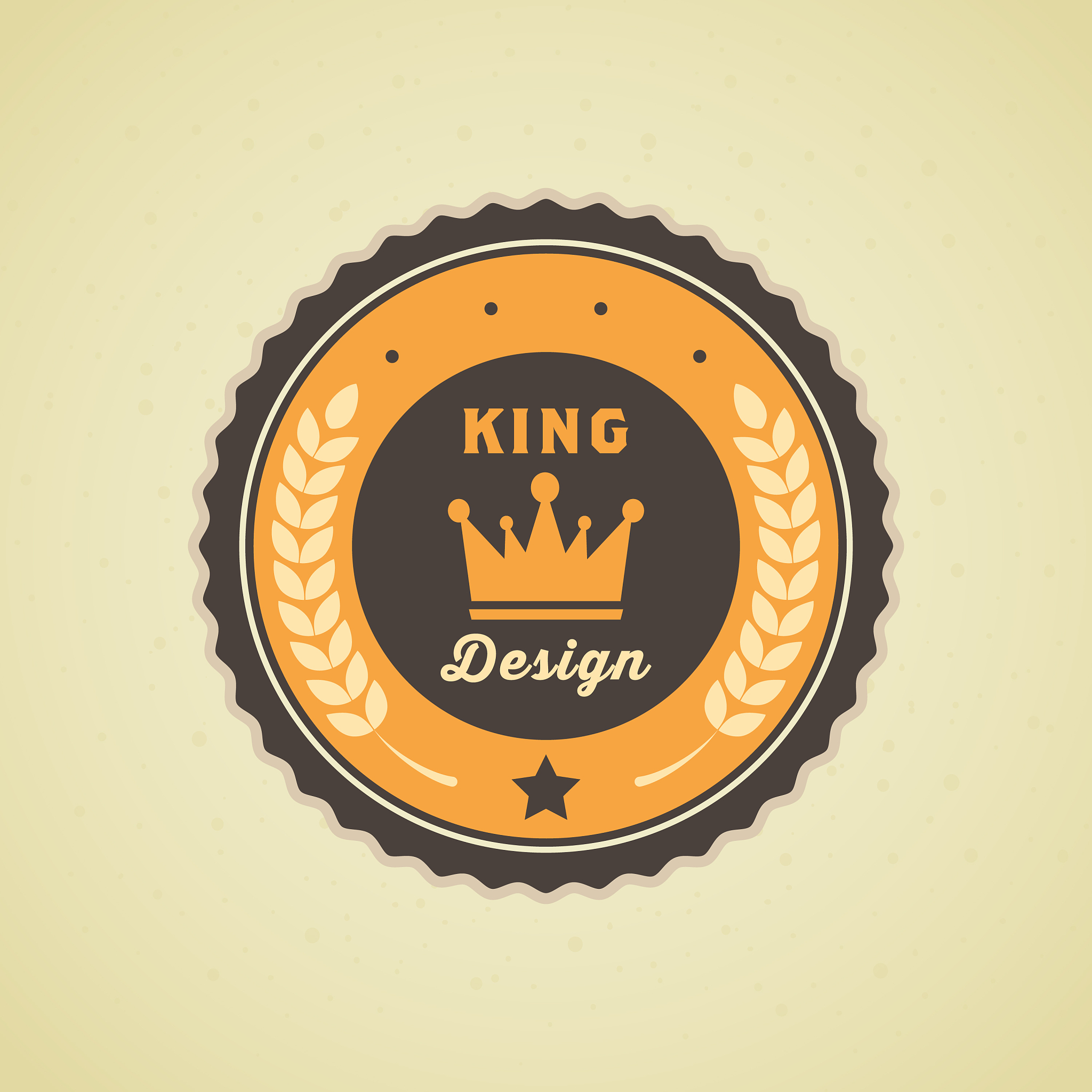 colorful vintage hipster logo design template