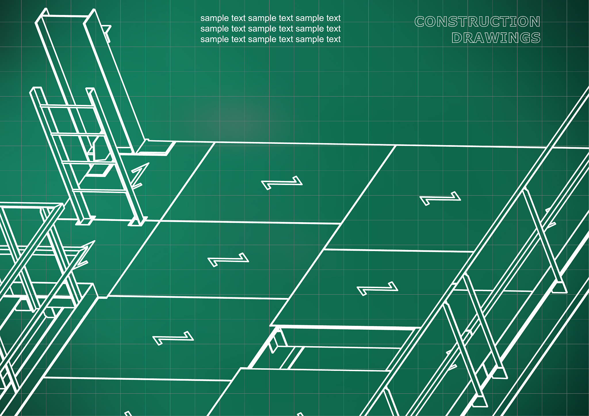 building metal constructions volumetric