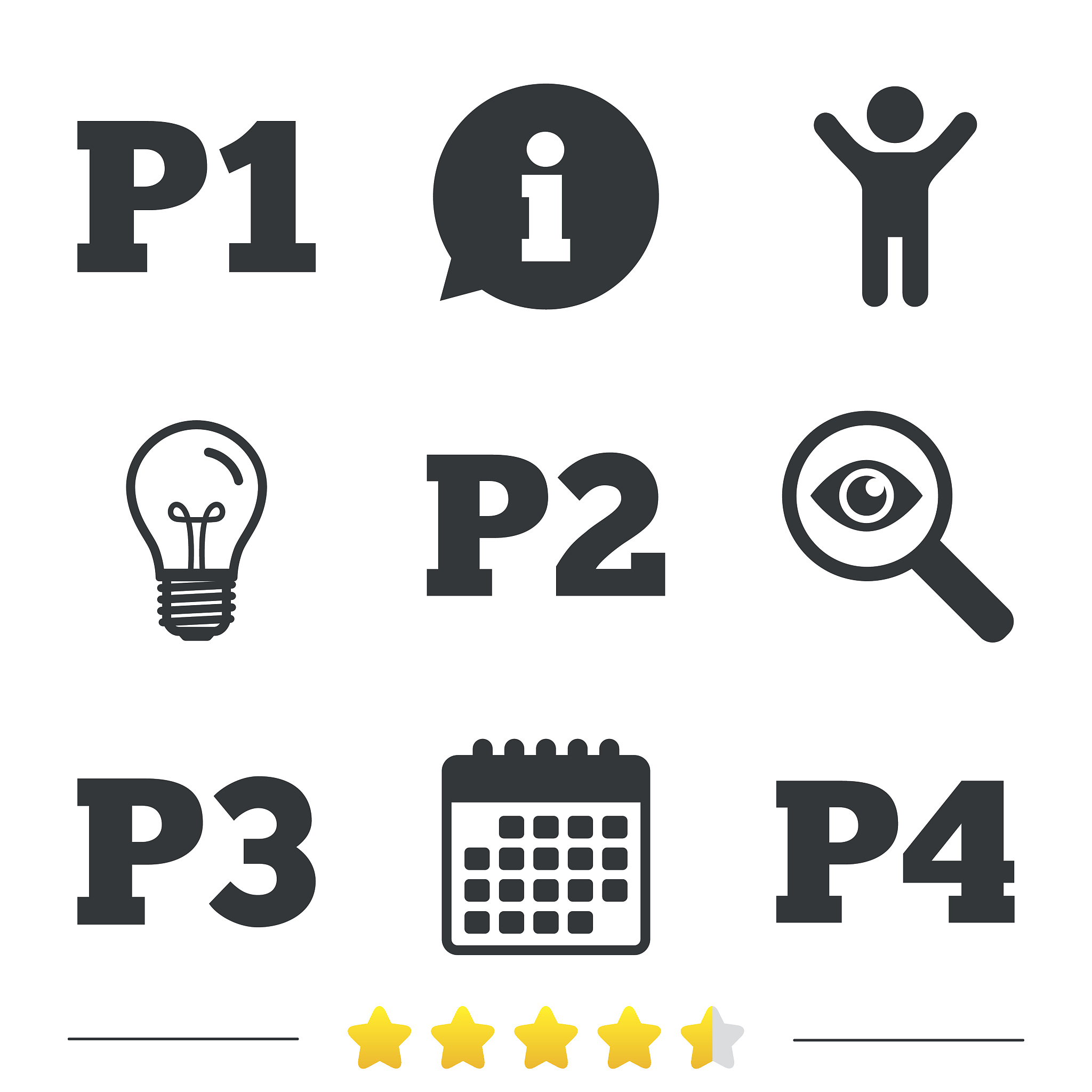 car parking icons. first and second floor sign.