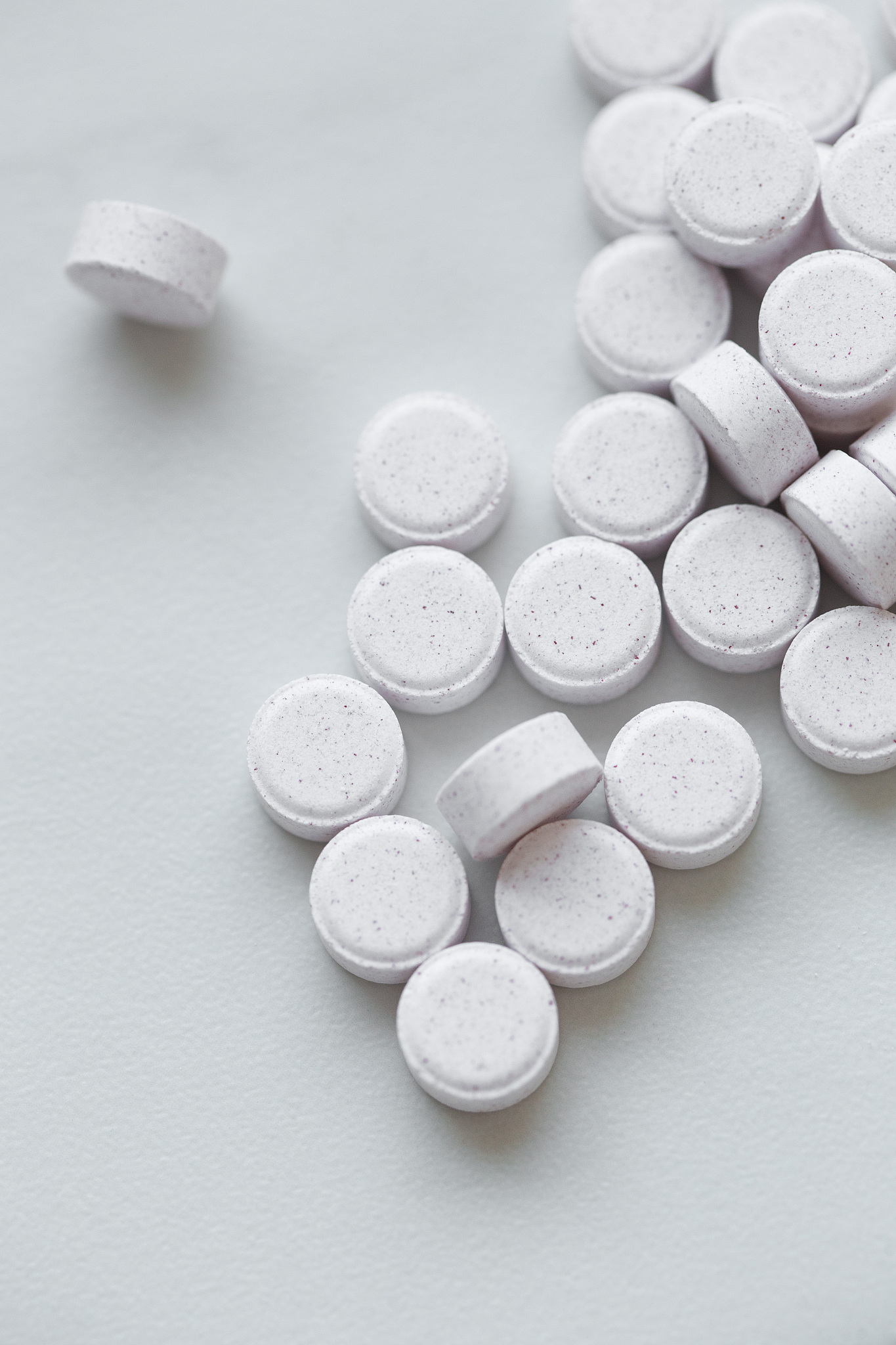 medicine pills  or drugs on marble background with copy space