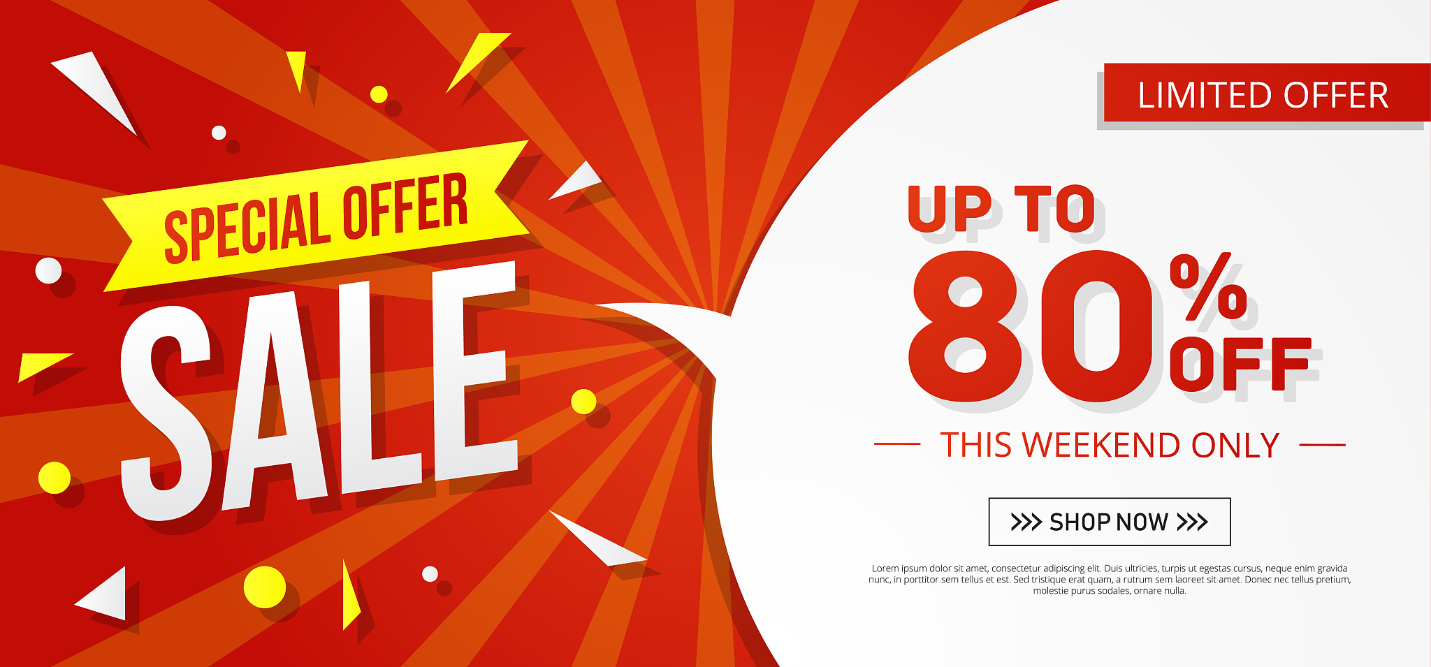 sale banner template design