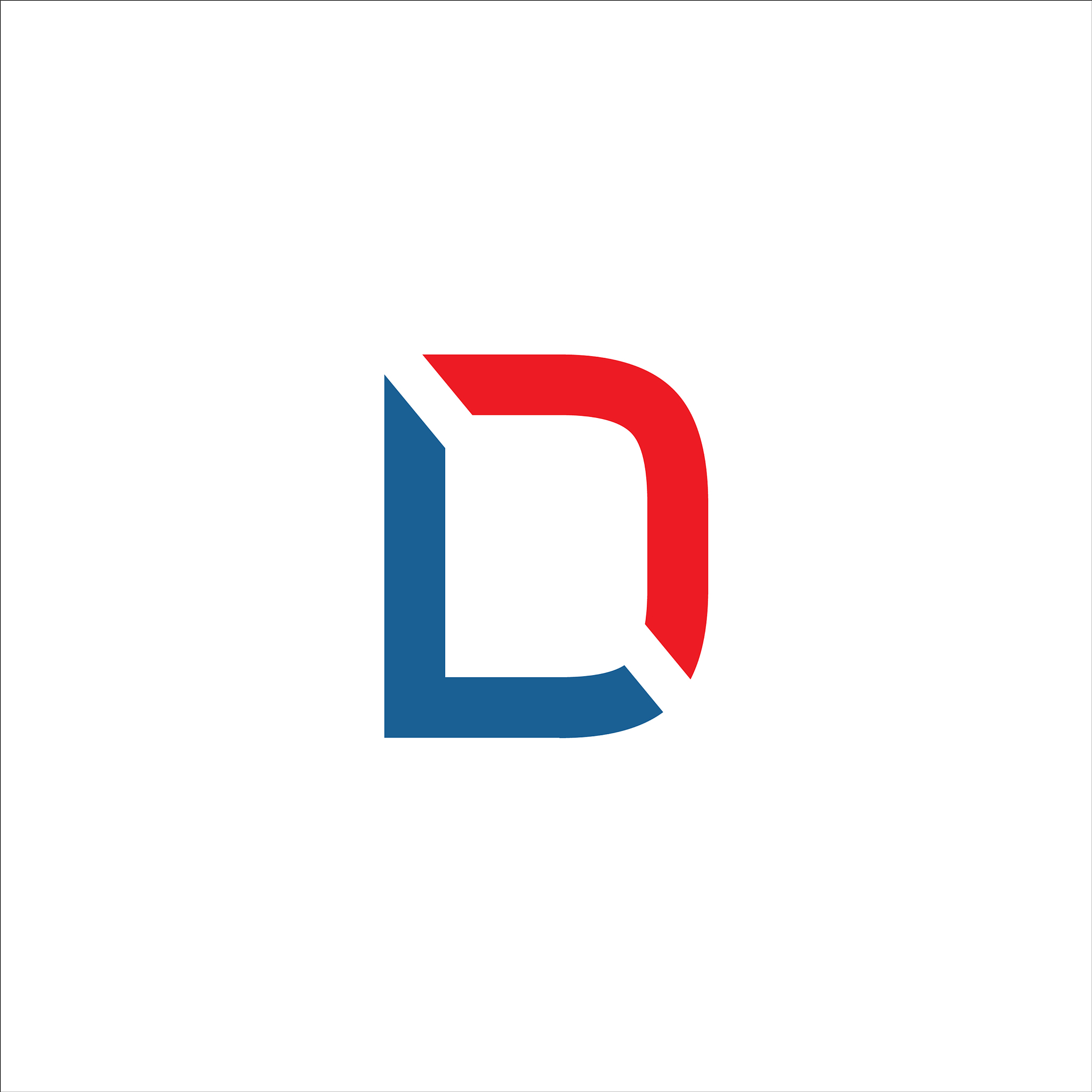 initial letter dl logo template design