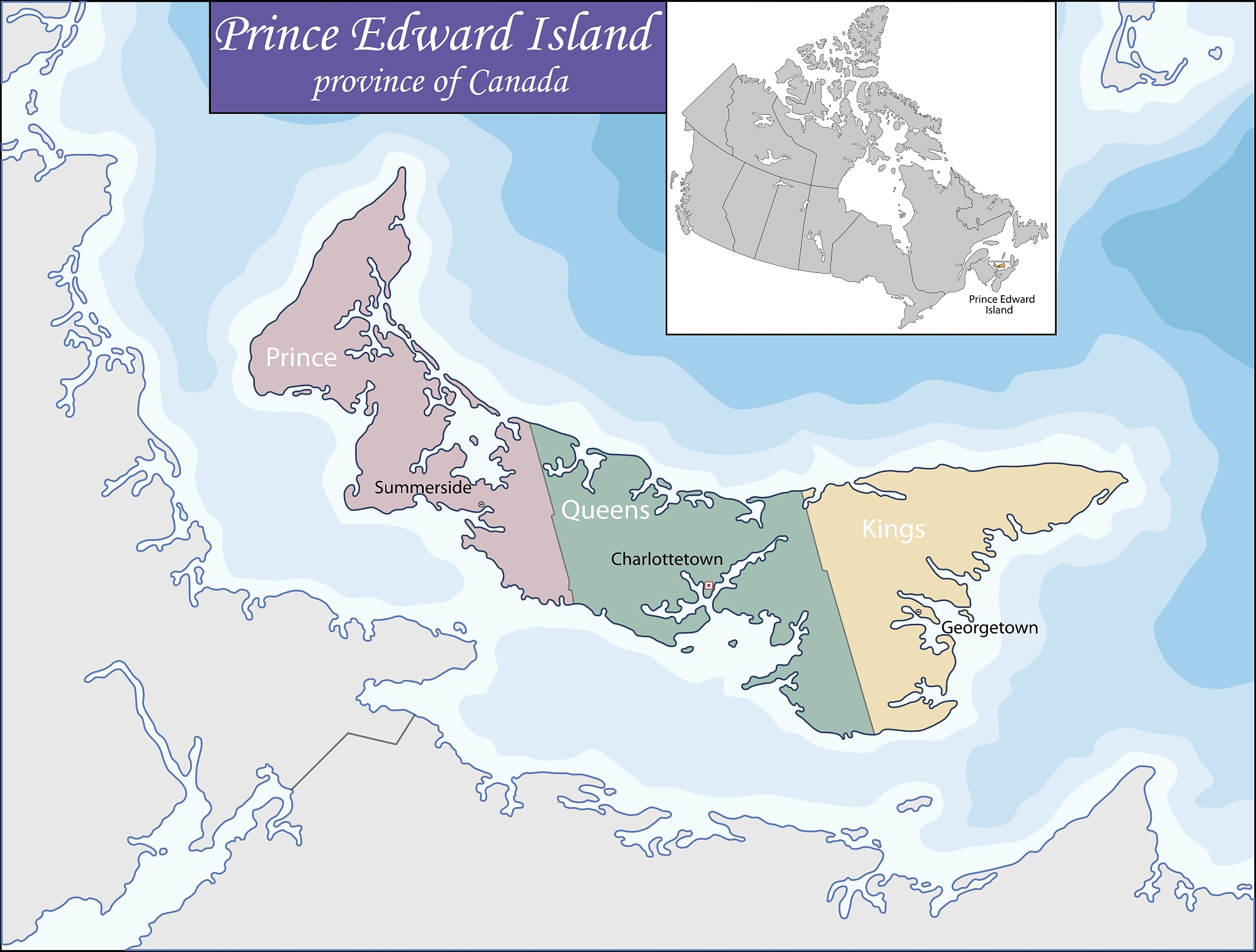 map of prince edward island