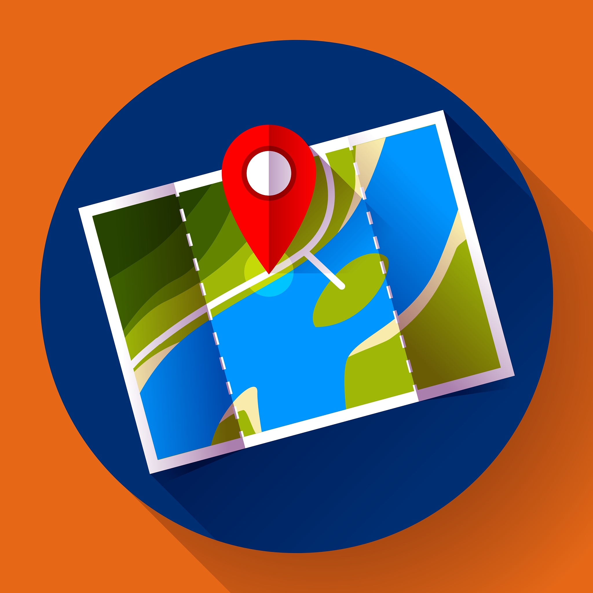 pin on the map icon