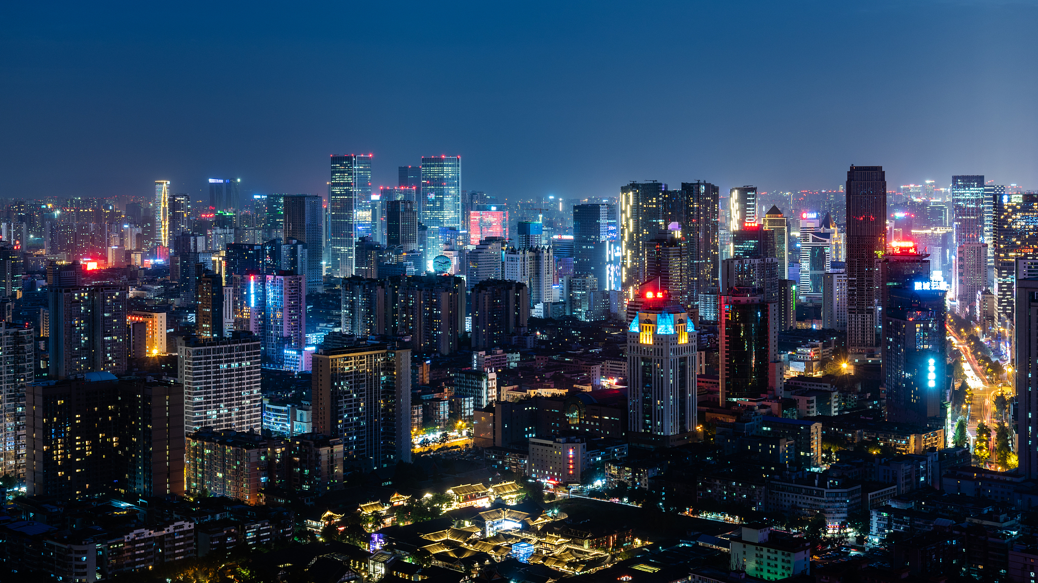 城市夜景之成都